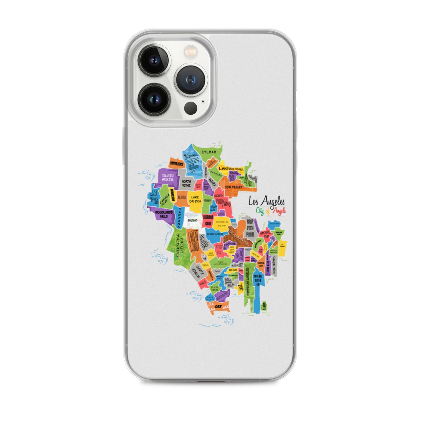 Los Angeles Map iPhone Case