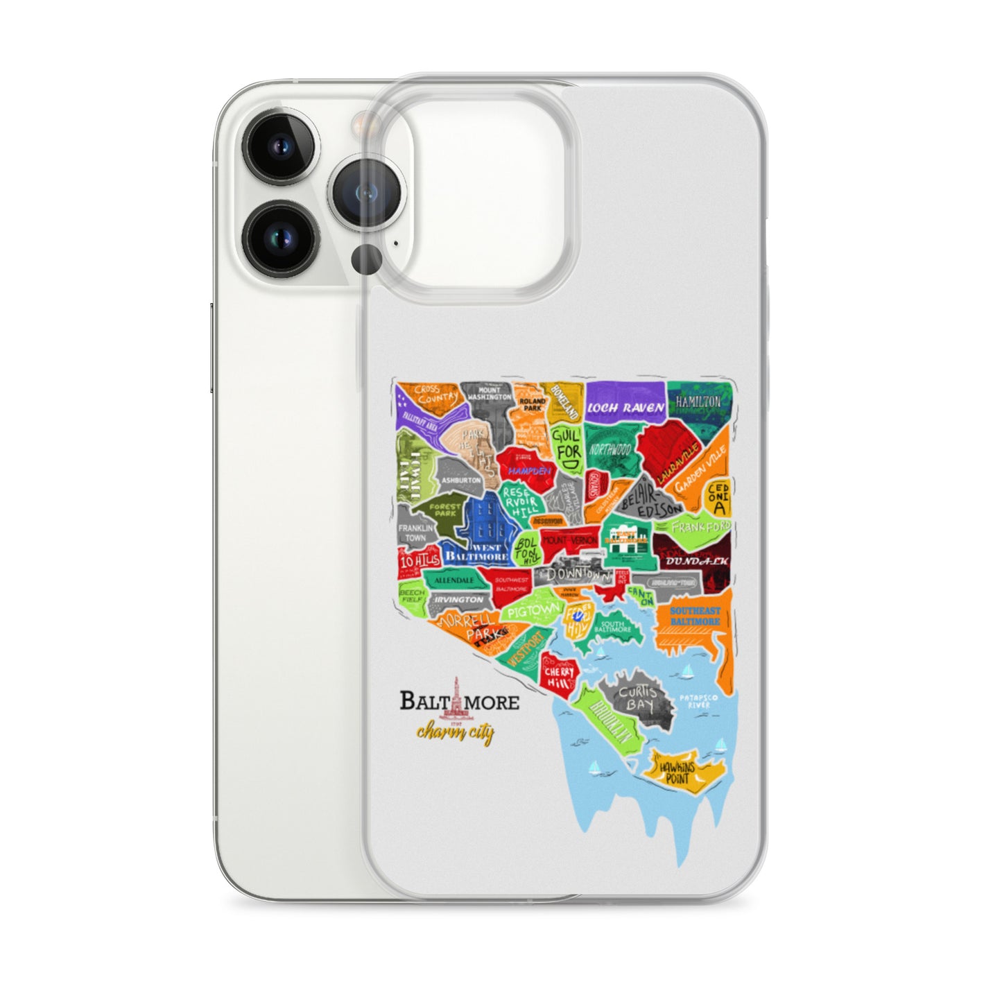 Baltimore map iPhone Case