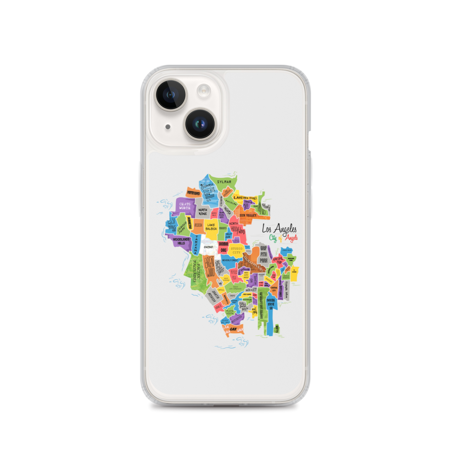 Los Angeles Map iPhone Case