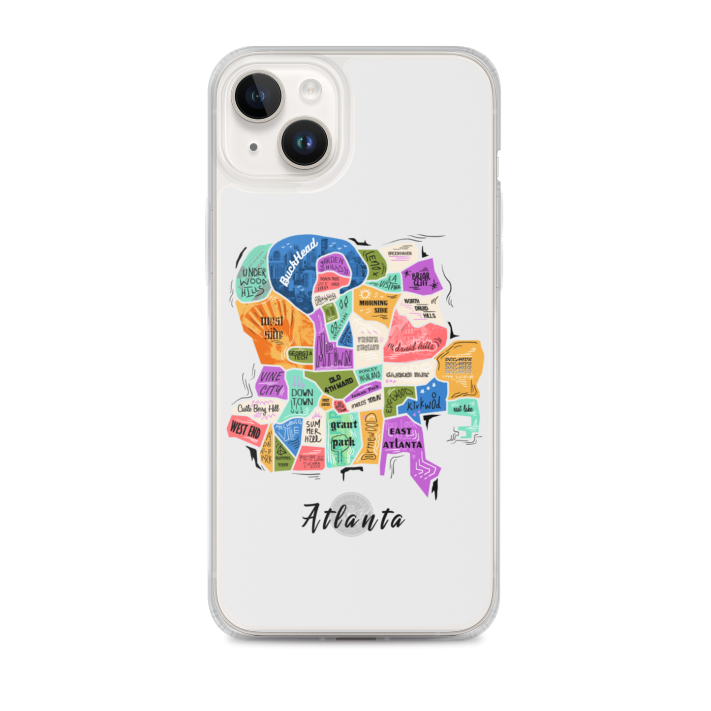 ATL map iPhone Case