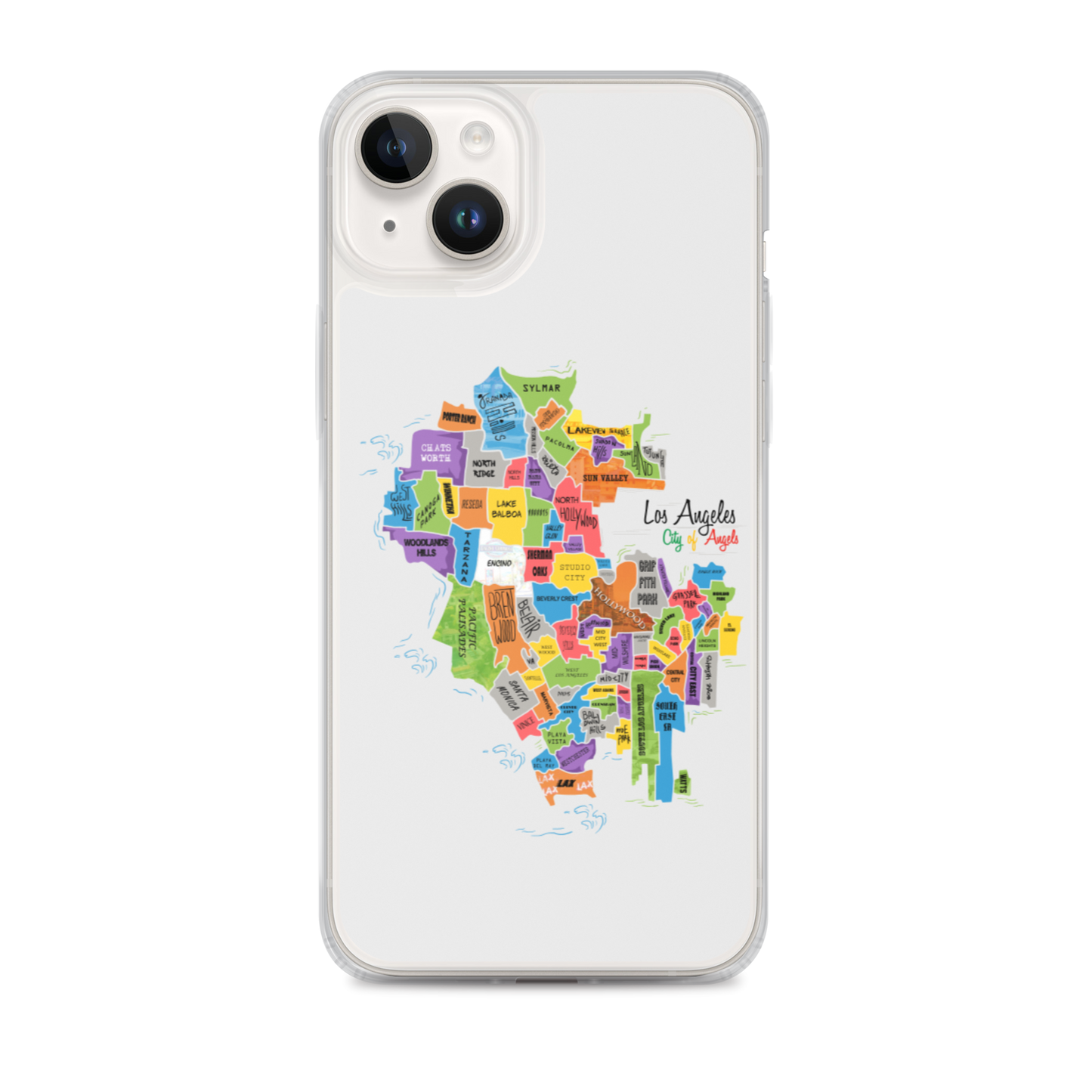Los Angeles Map iPhone Case