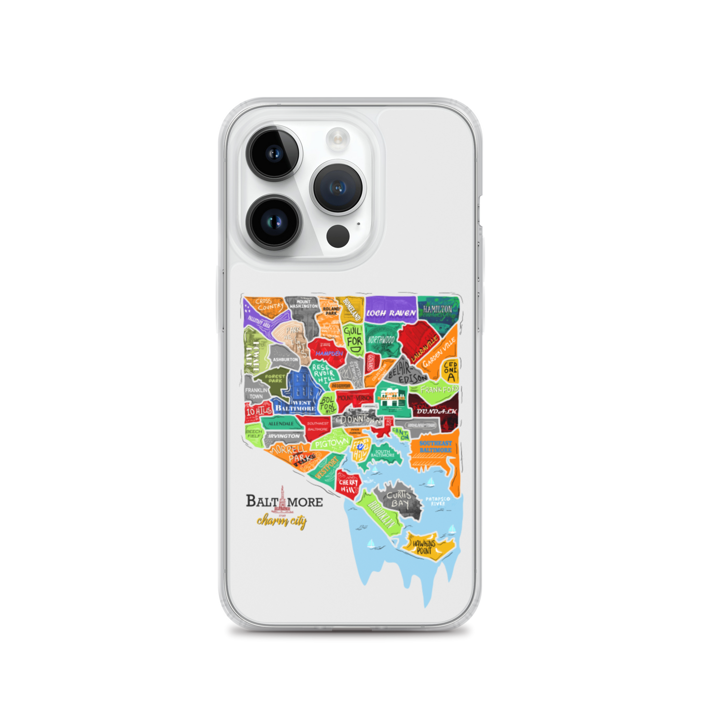 Baltimore map iPhone Case