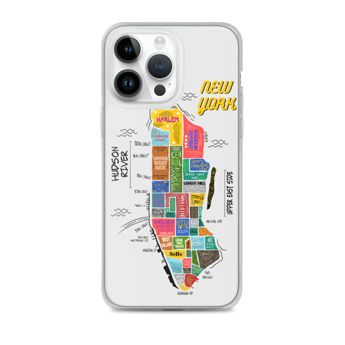 NYC map iPhone Case