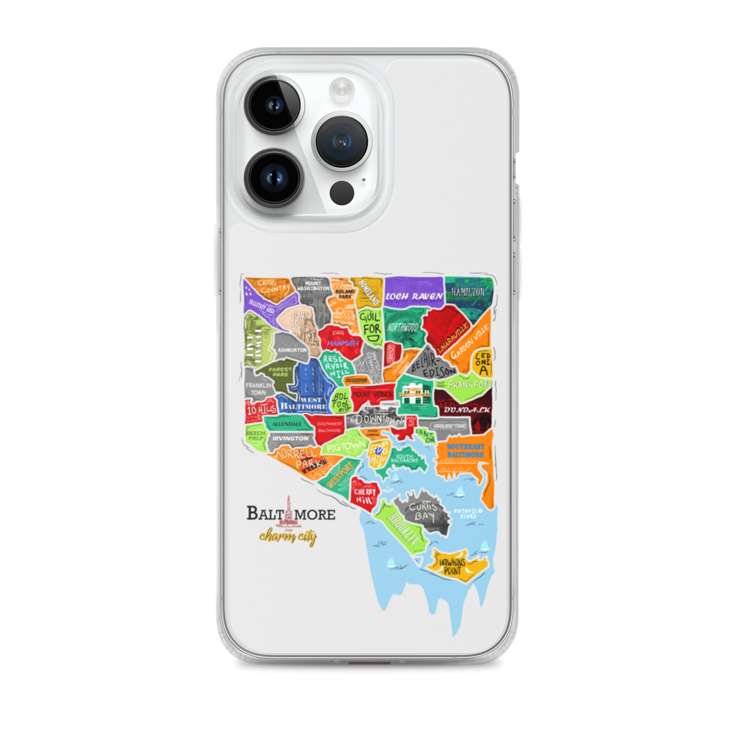 Baltimore map iPhone Case