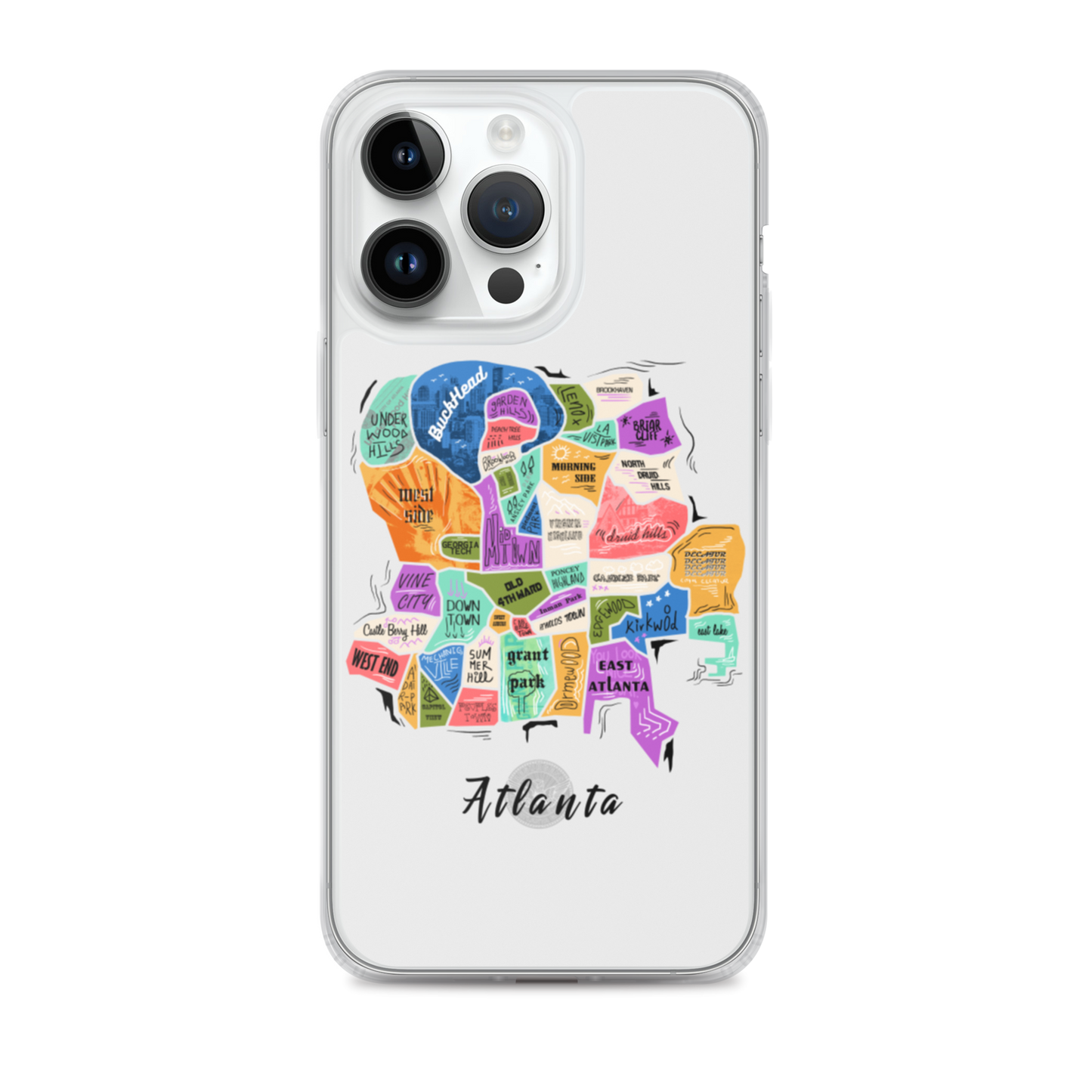ATL map iPhone Case