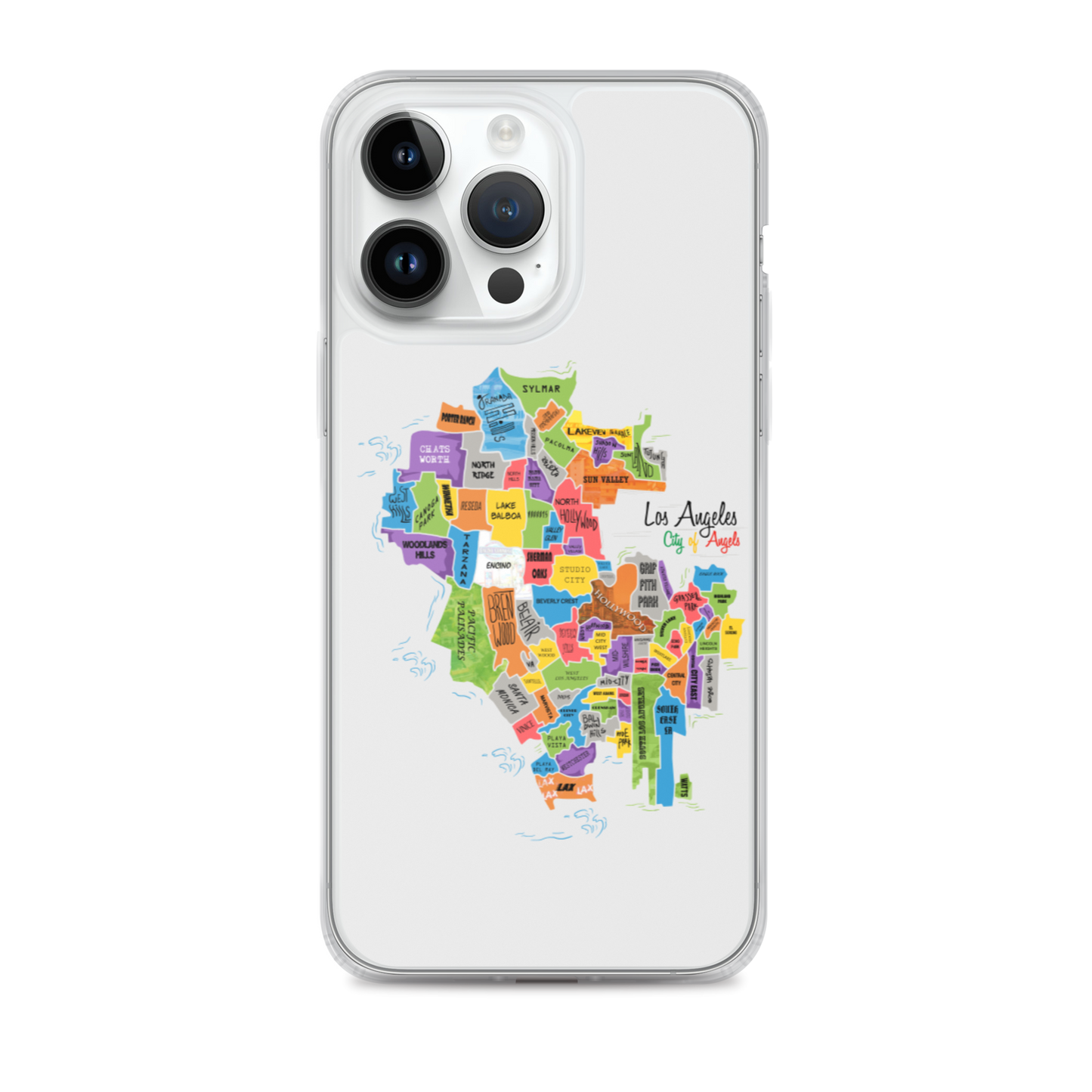 Los Angeles Map iPhone Case