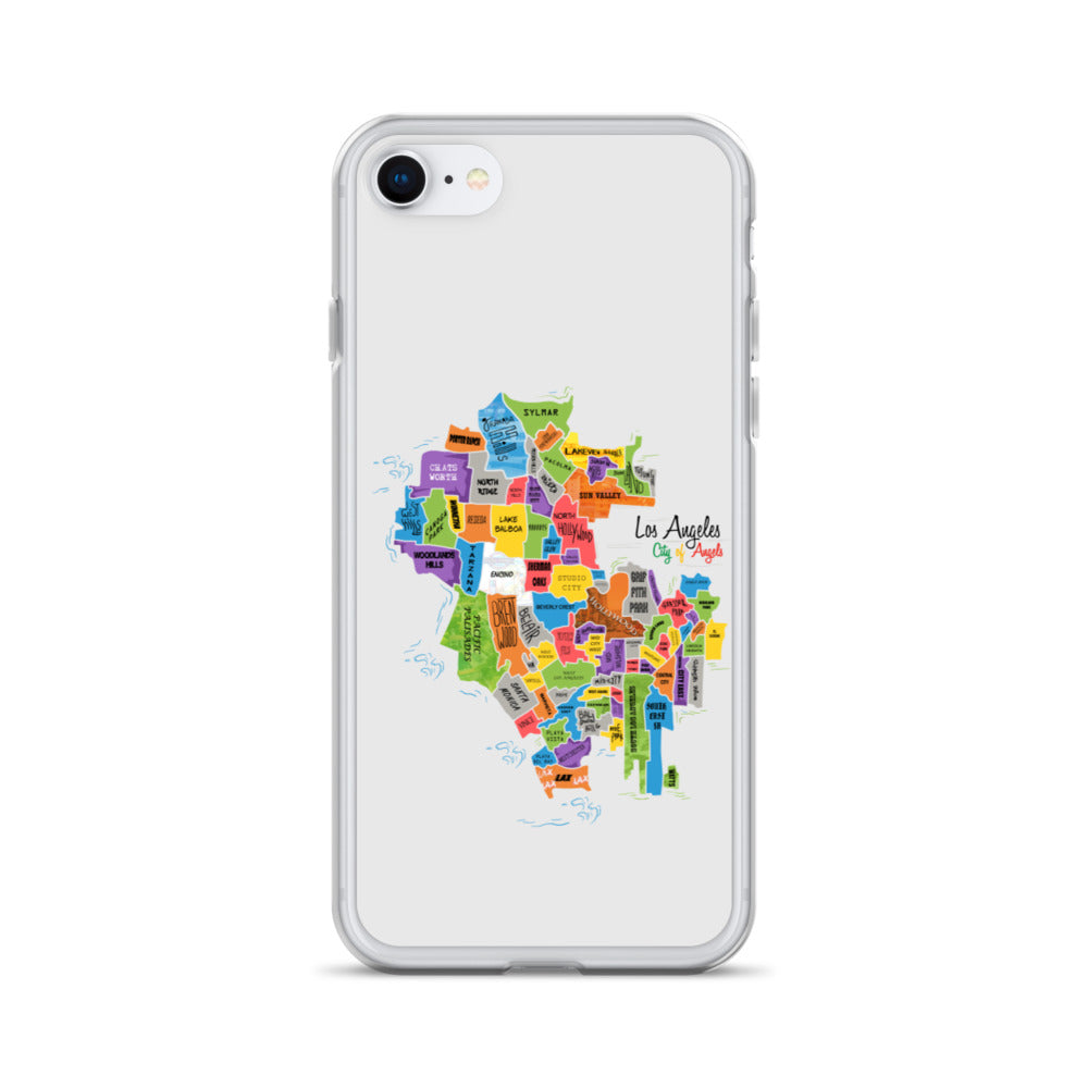Los Angeles Map iPhone Case