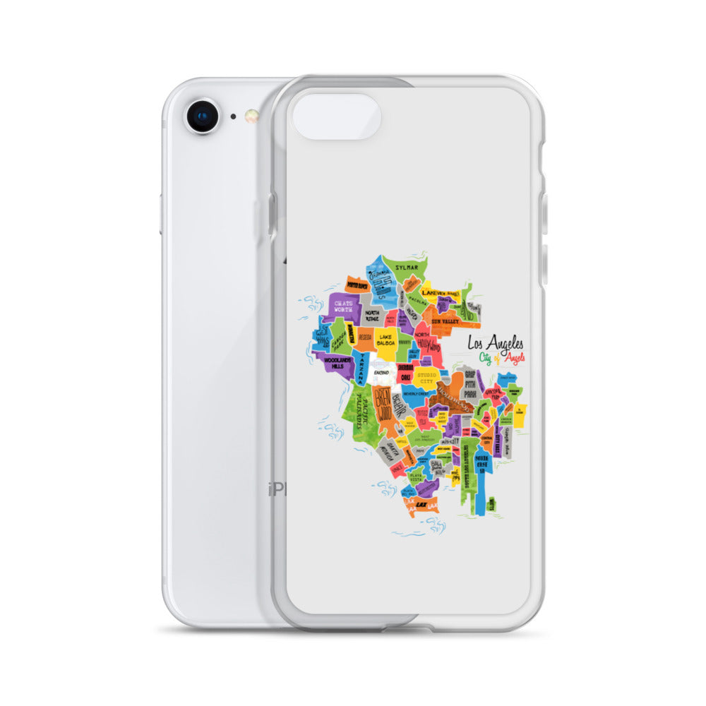 Los Angeles Map iPhone Case