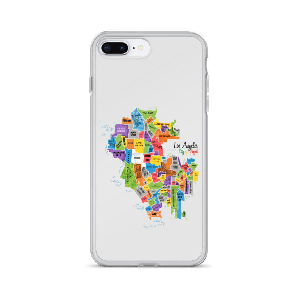 Los Angeles Map iPhone Case