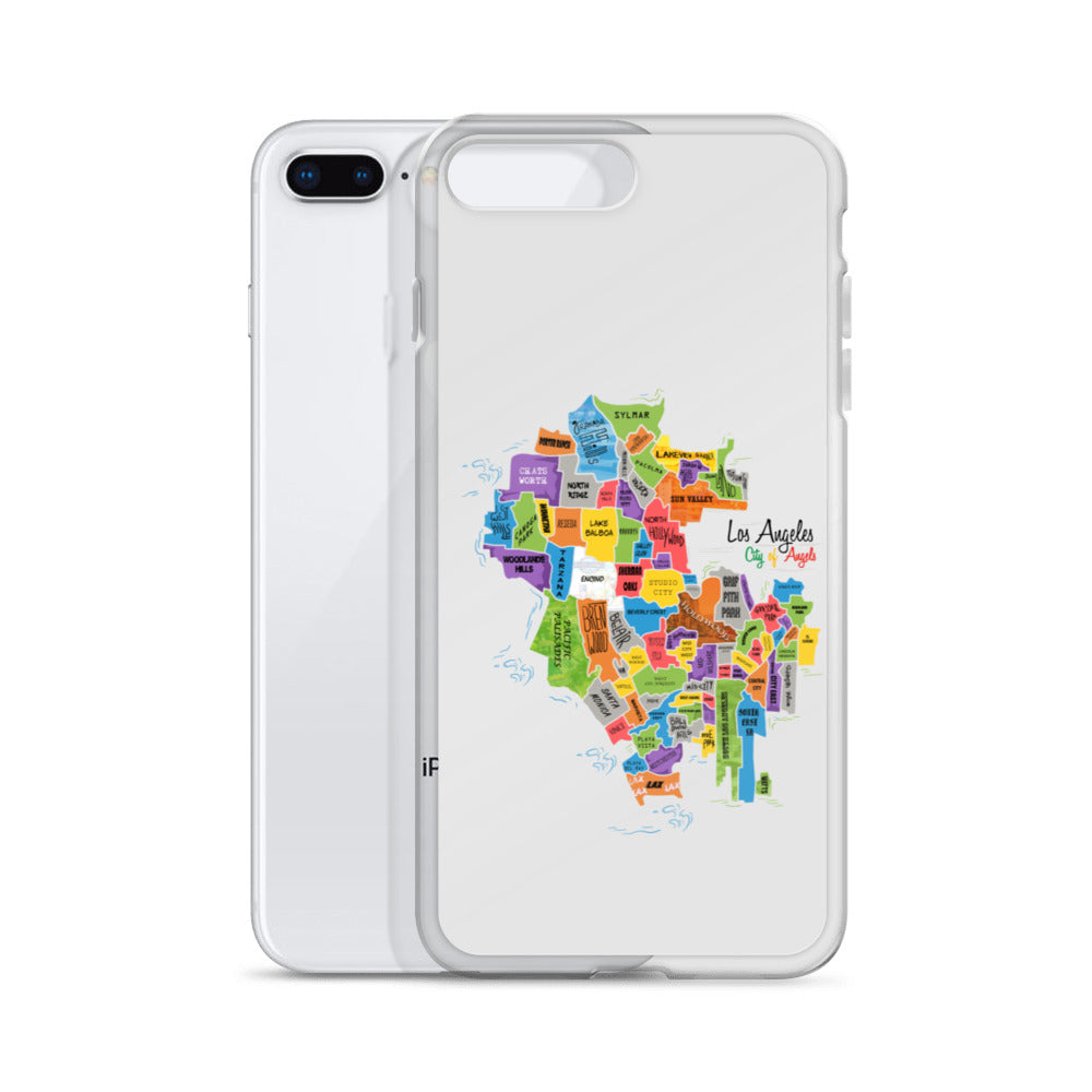 Los Angeles Map iPhone Case