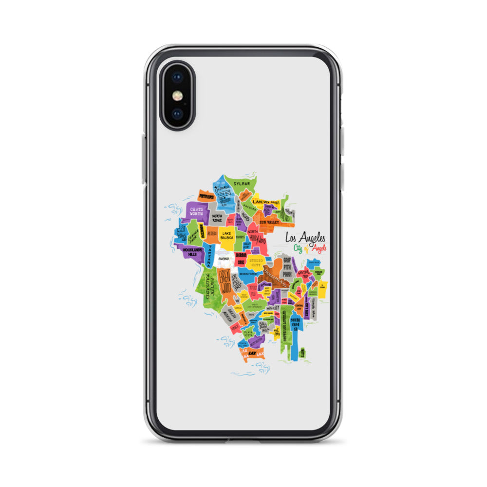 Los Angeles Map iPhone Case