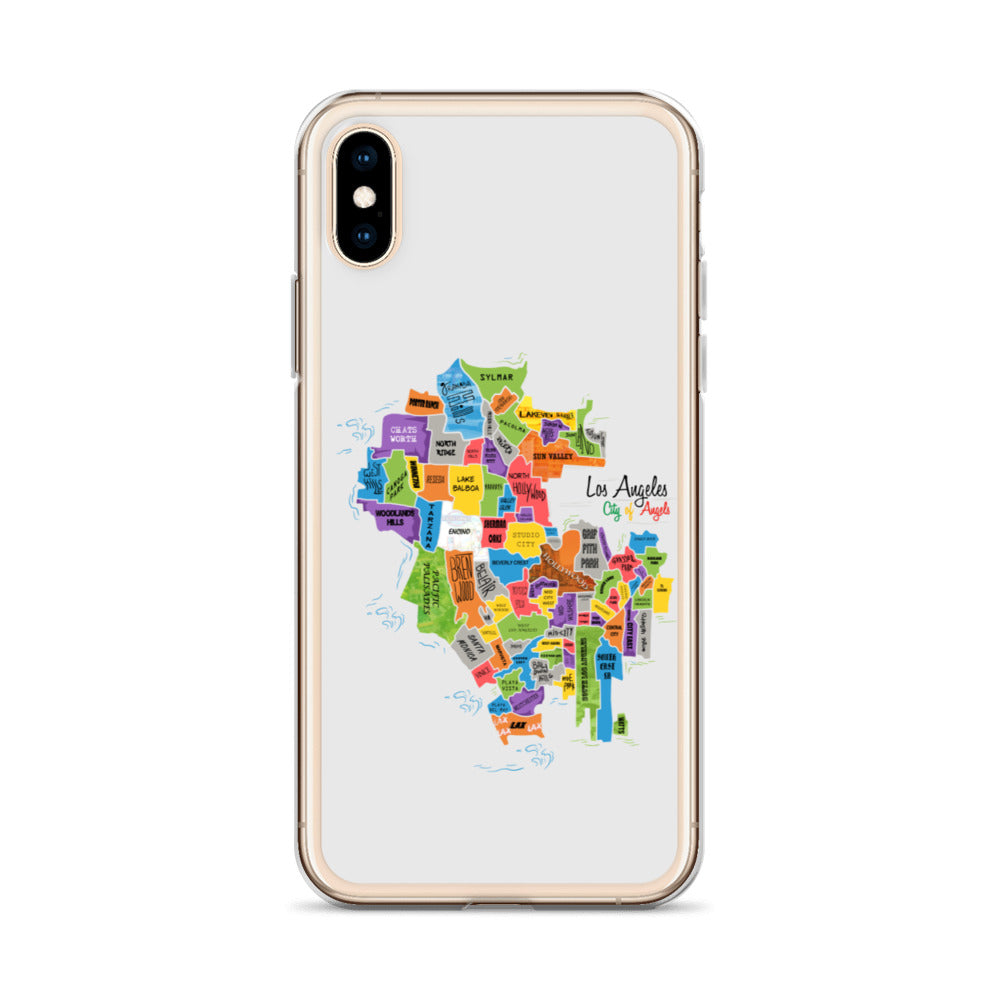 Los Angeles Map iPhone Case
