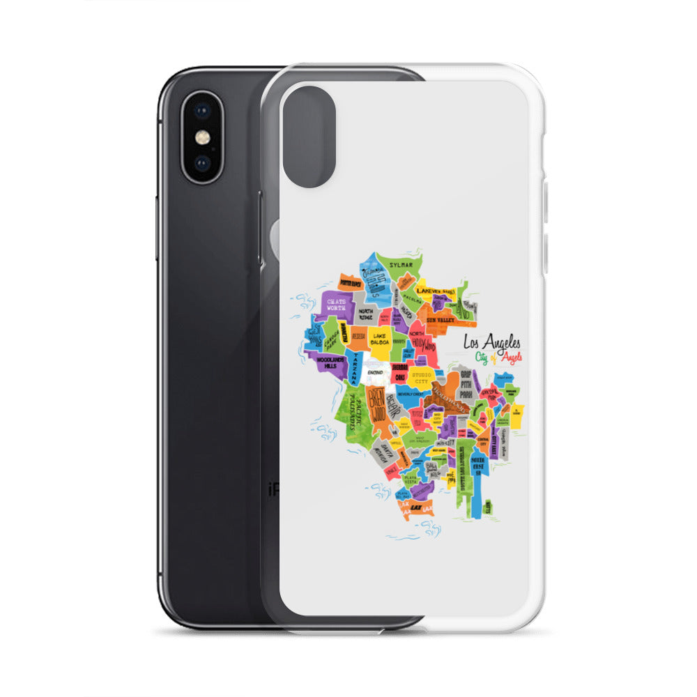 Los Angeles Map iPhone Case