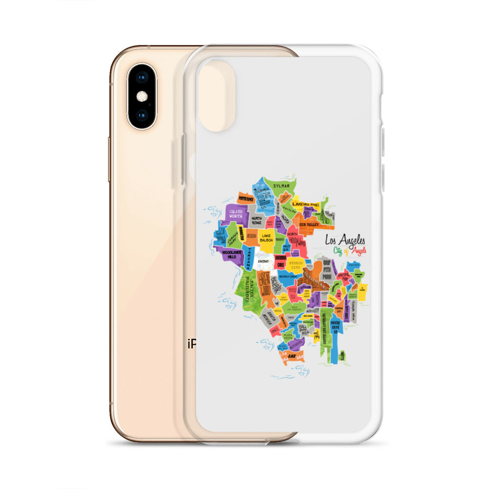 Los Angeles Map iPhone Case