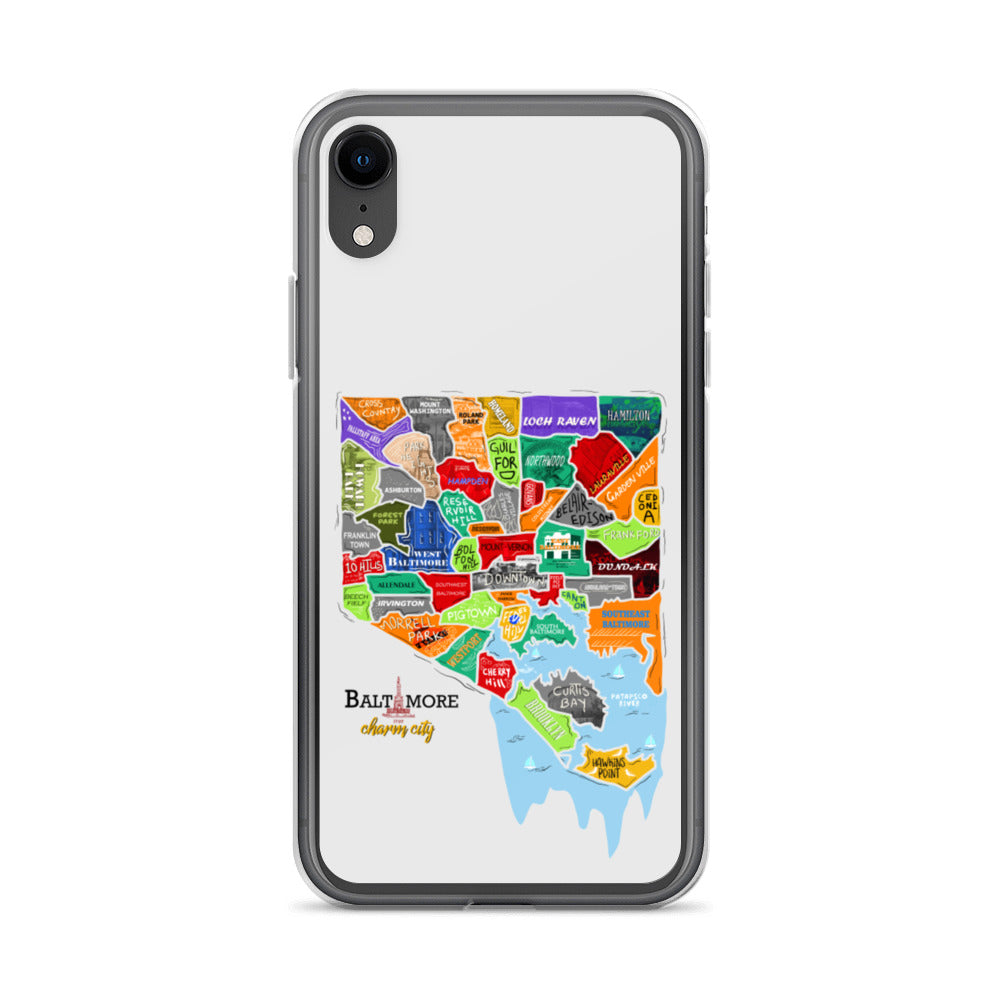 Baltimore map iPhone Case