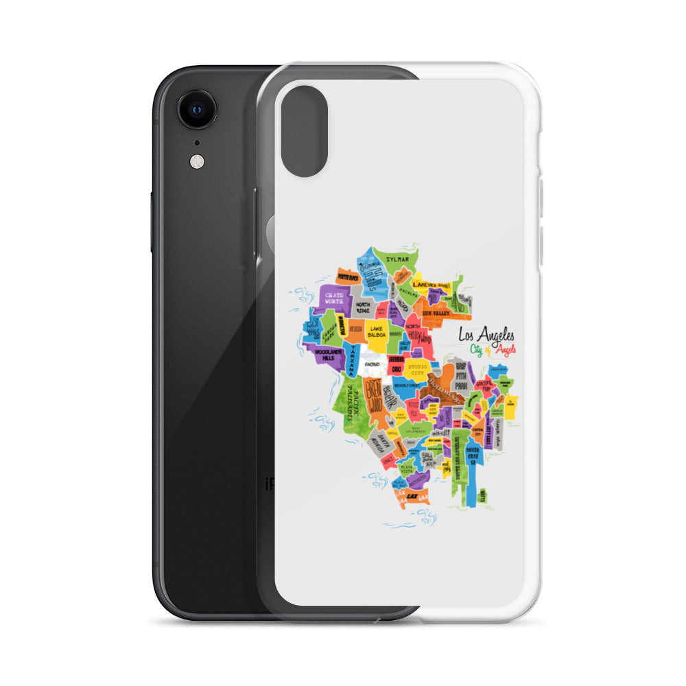 Los Angeles Map iPhone Case
