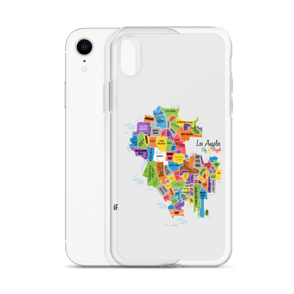 Los Angeles Map iPhone Case