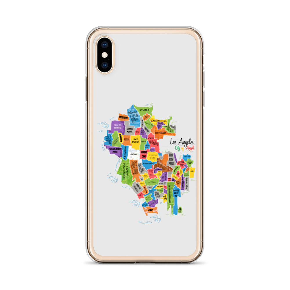 Los Angeles Map iPhone Case