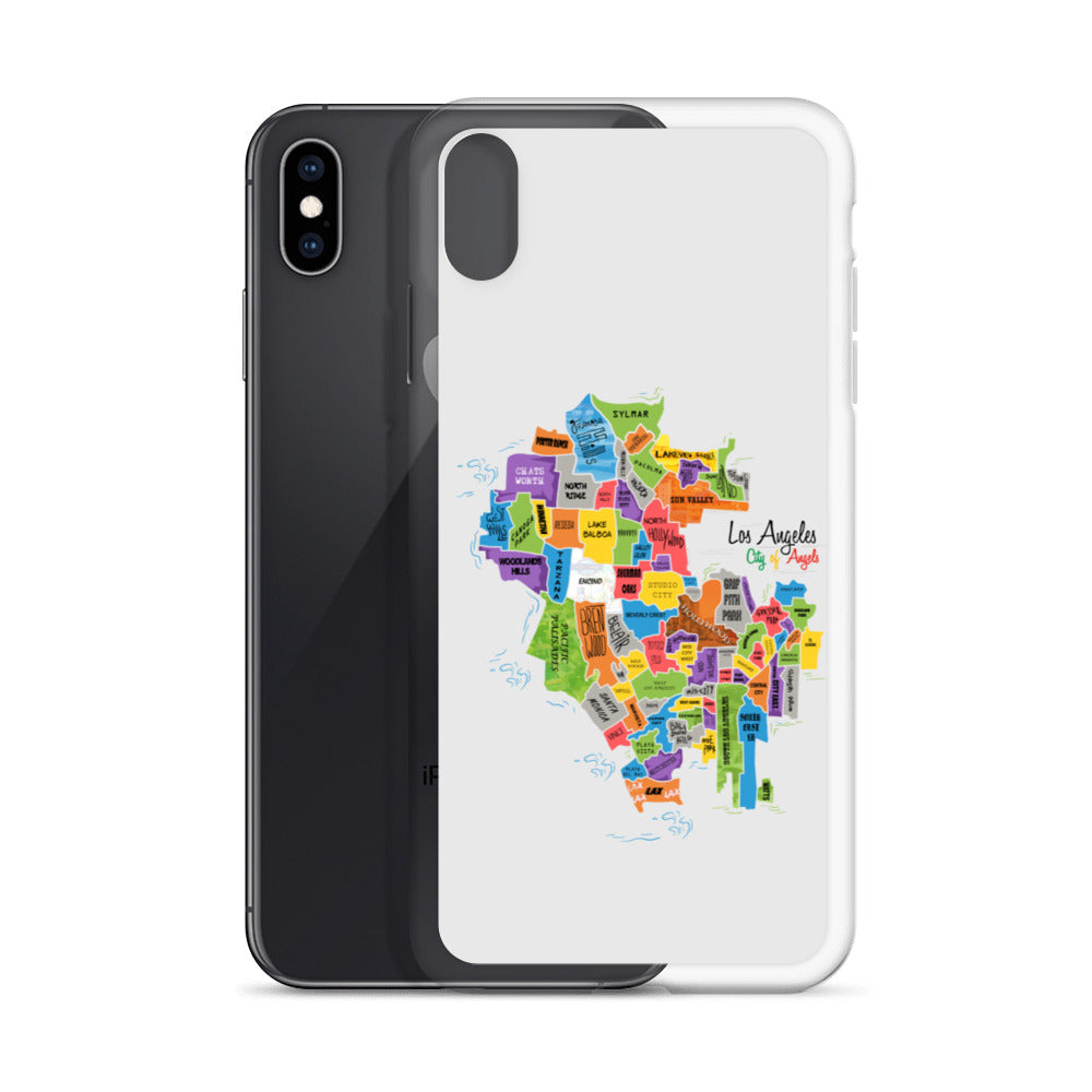 Los Angeles Map iPhone Case