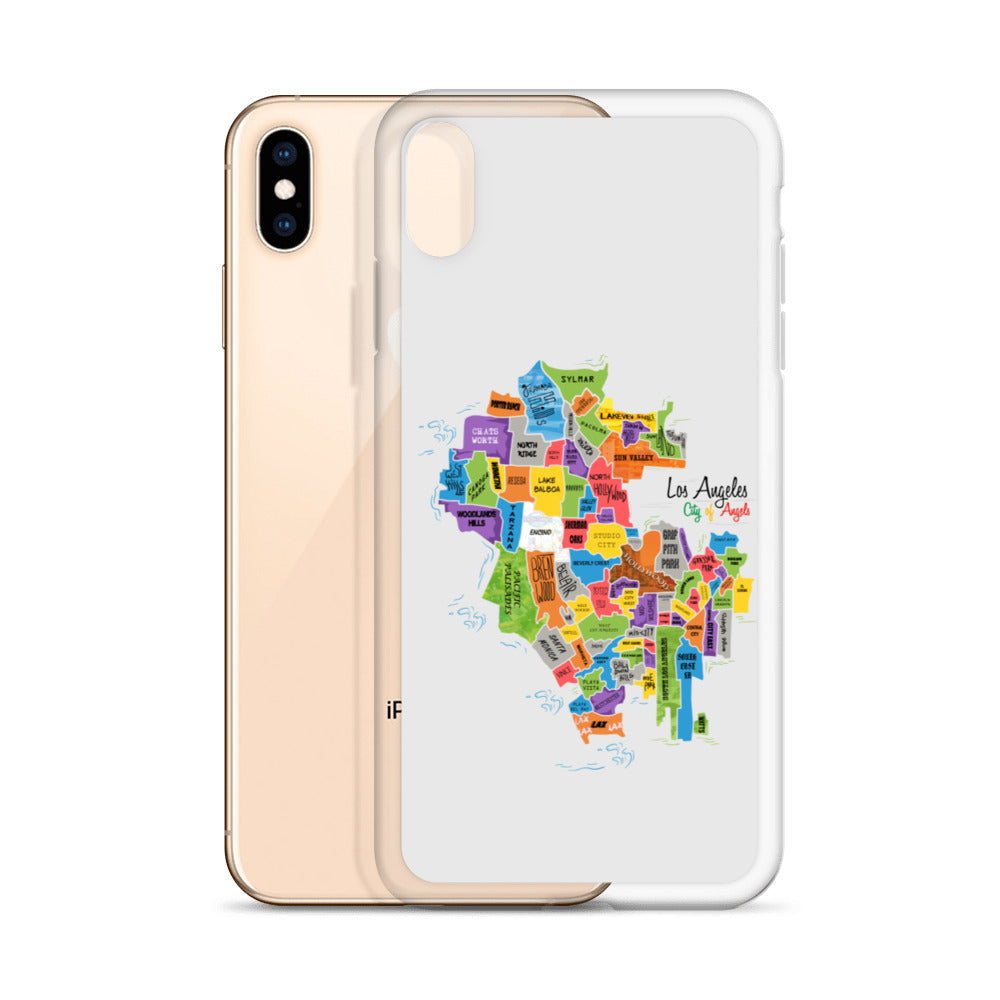 Los Angeles Map iPhone Case
