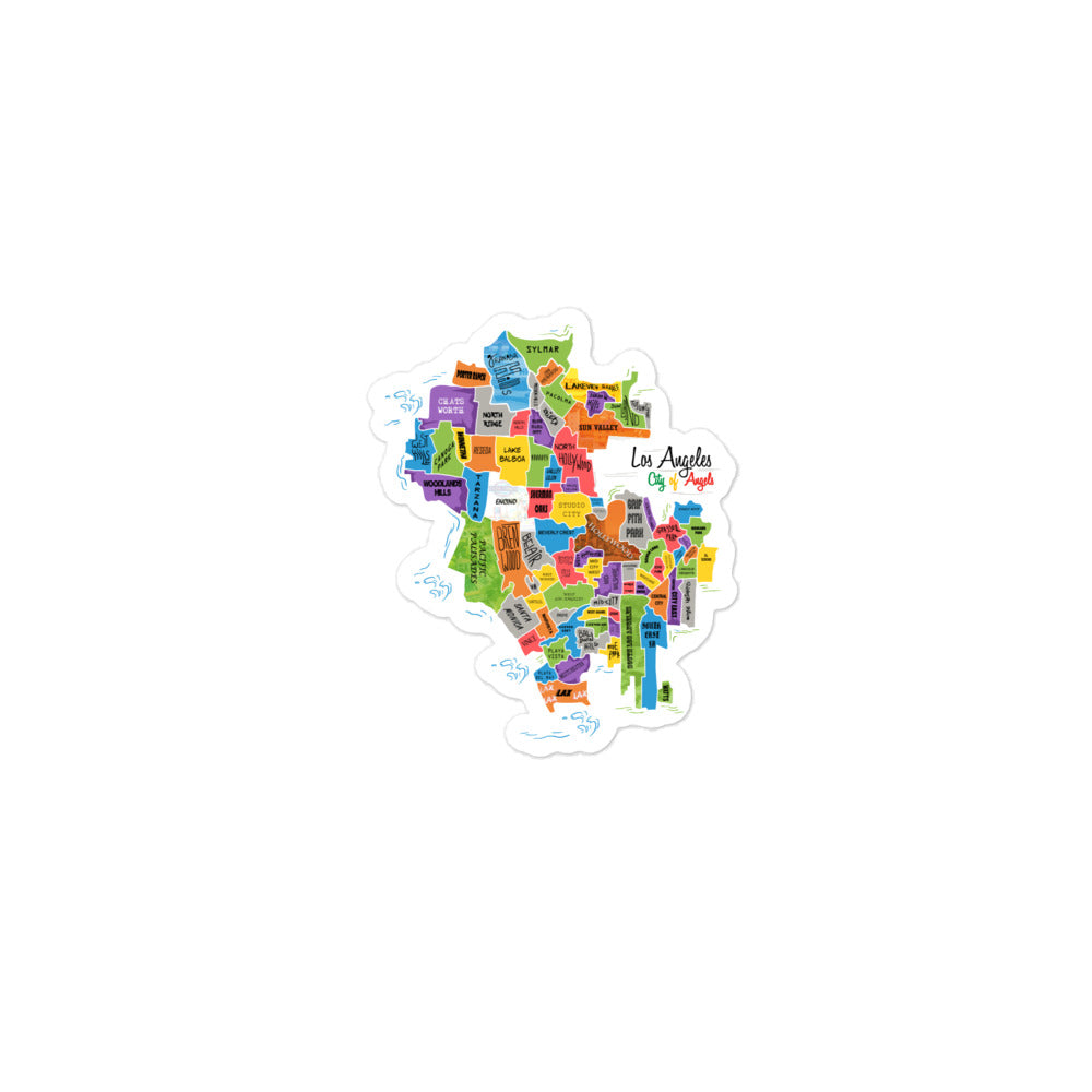 Los Angeles Map Stickers