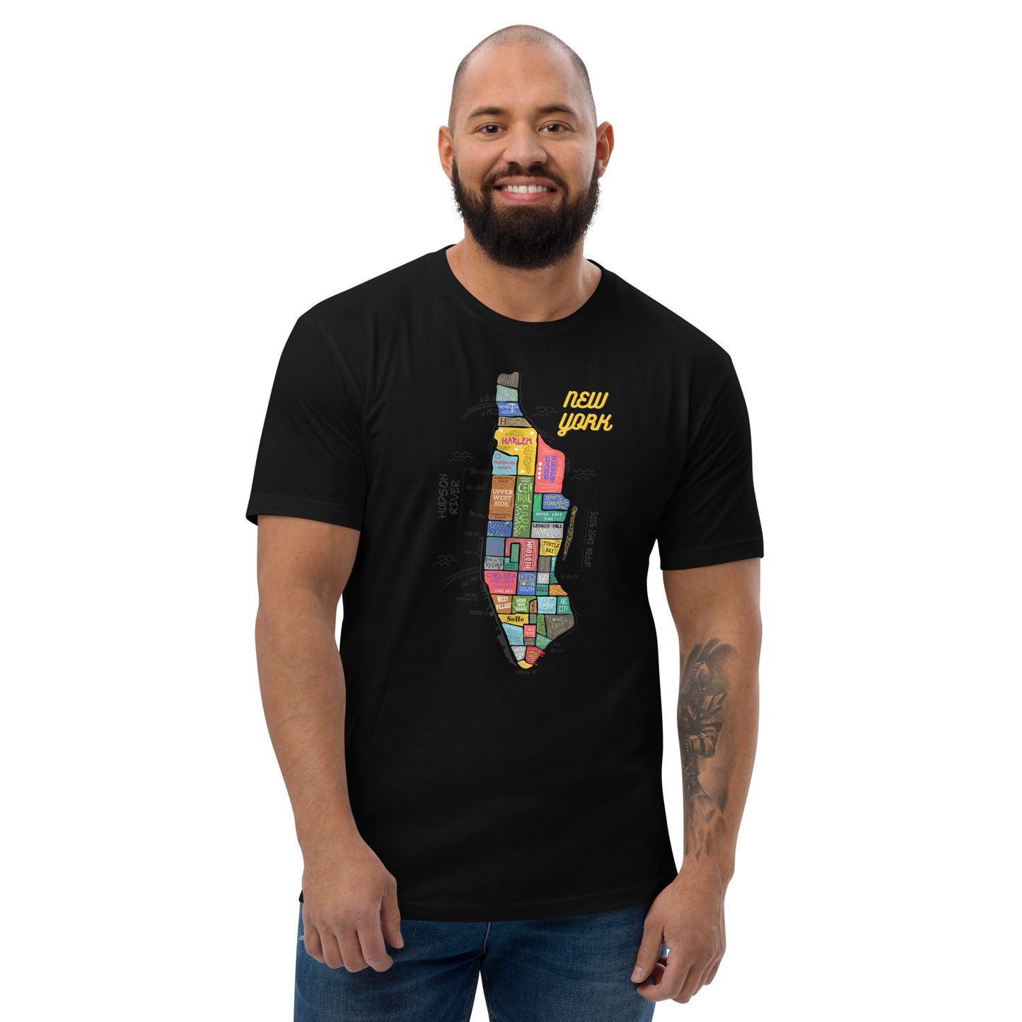 M| NYC map T-shirt