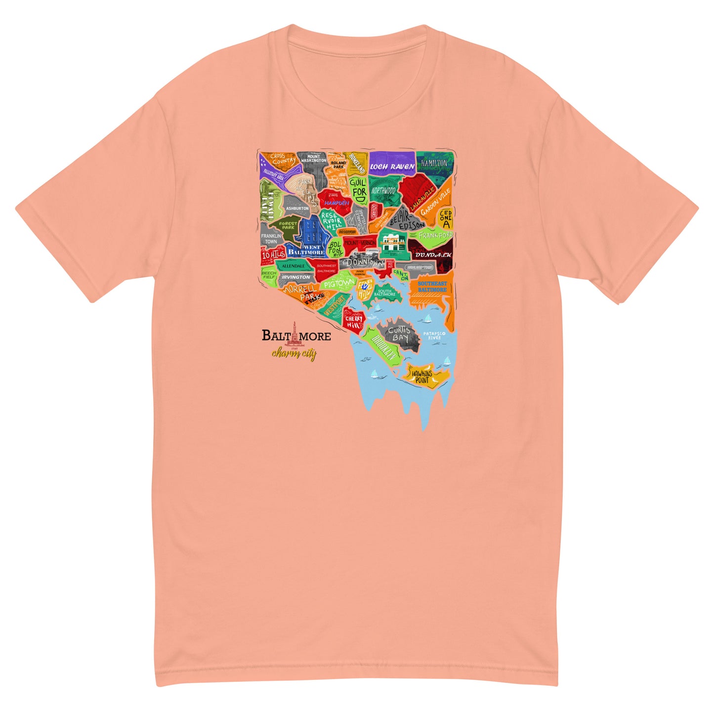 M| Baltimore map T-shirt