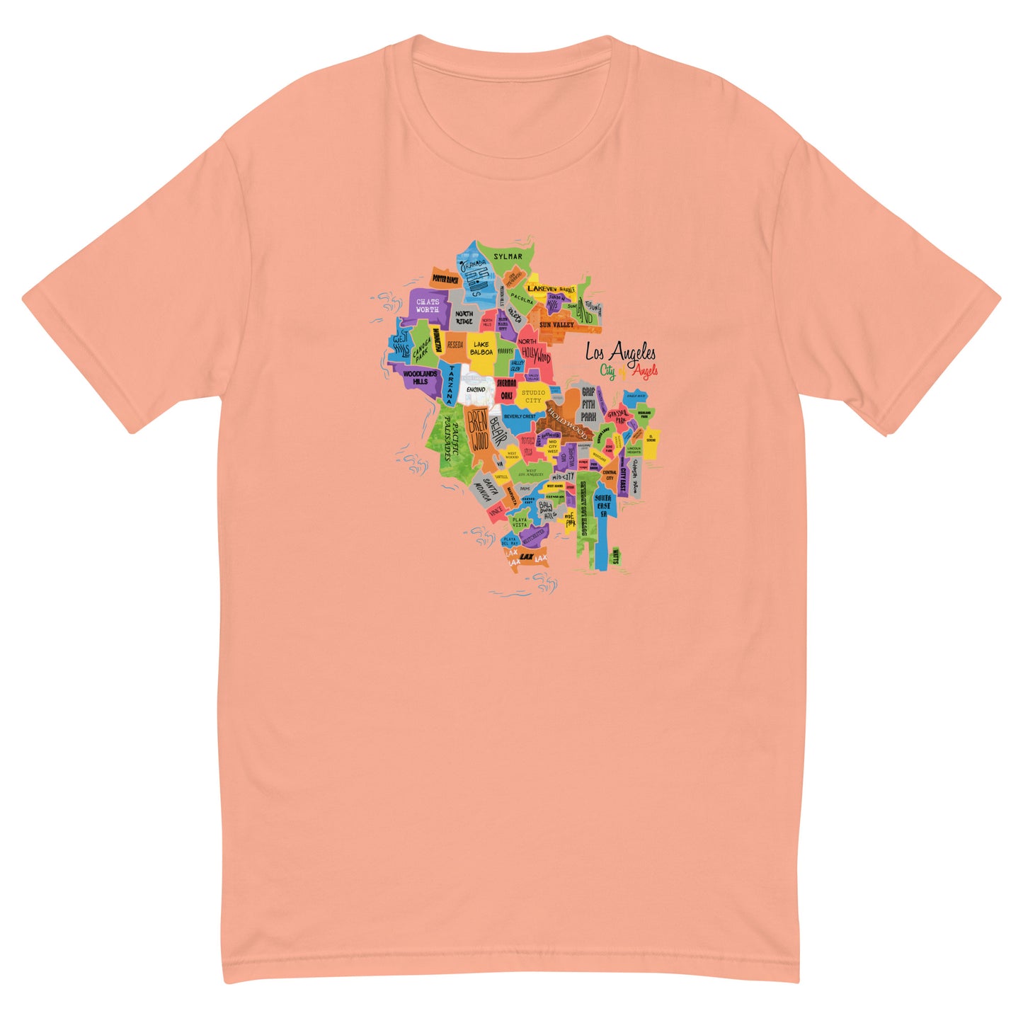 M| Los Angeles Map T Shirt
