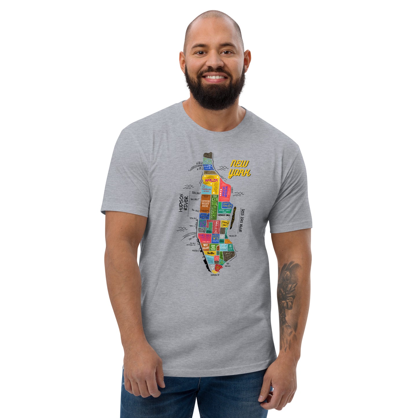 M| NYC map T-shirt