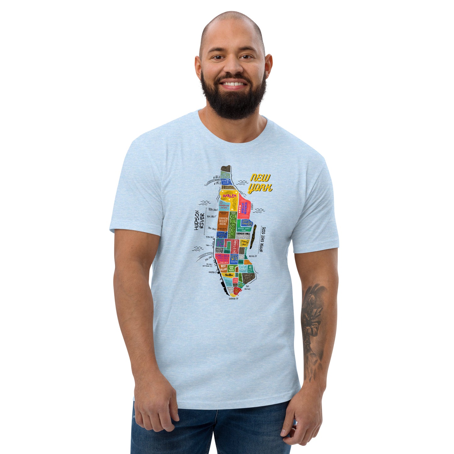 M| NYC map T-shirt