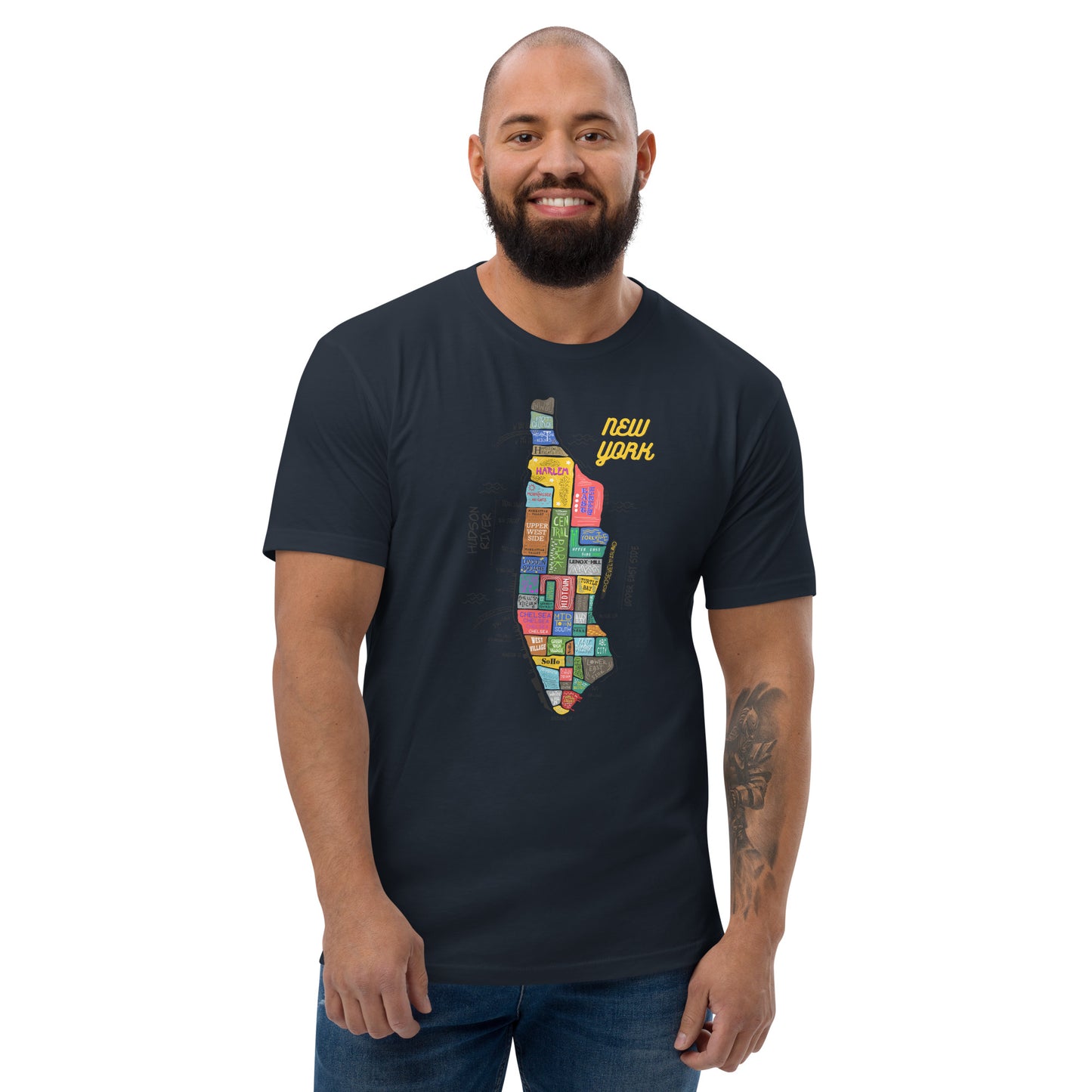 M| NYC map T-shirt