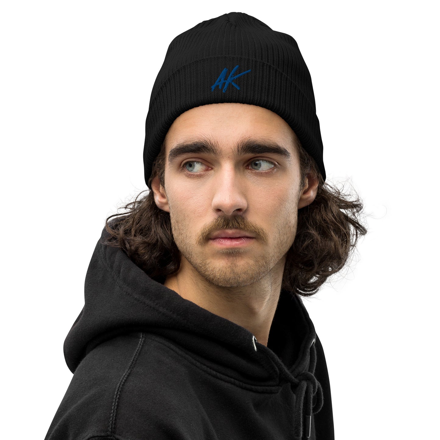 AK ribbed beanie (blue)