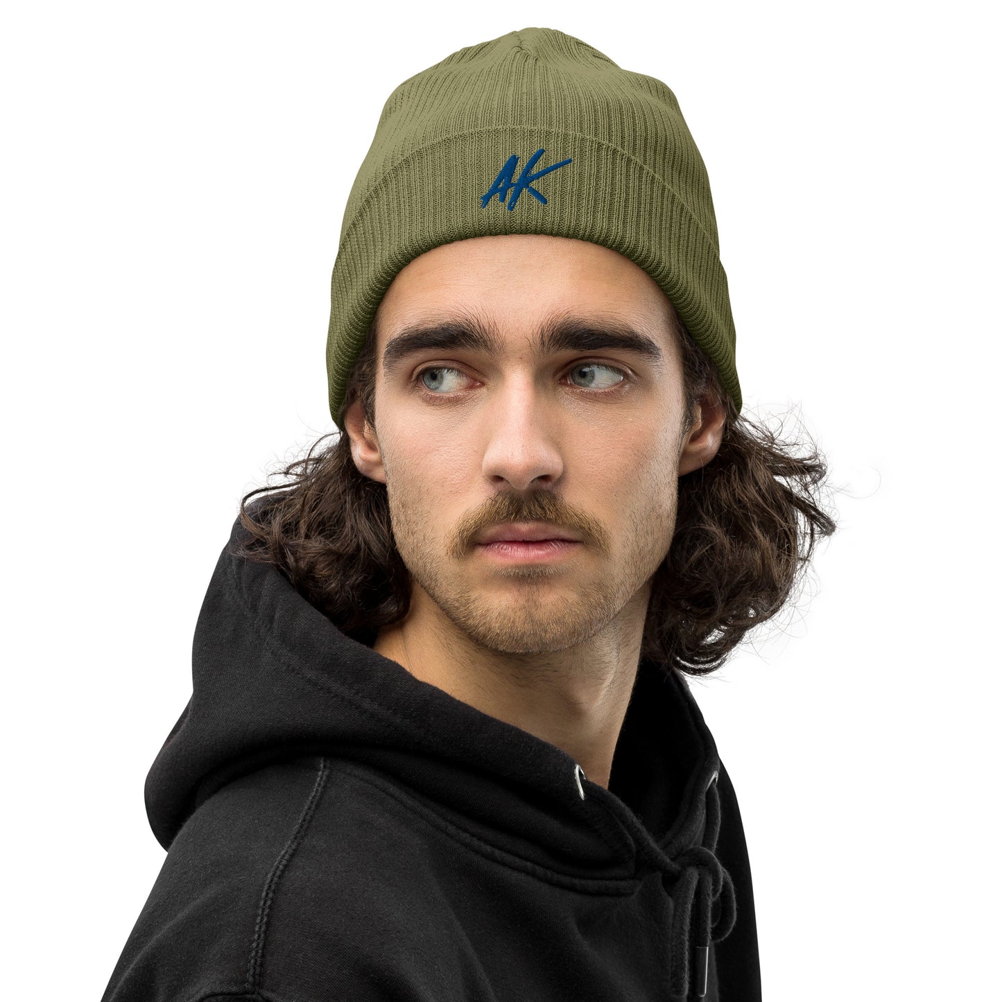 AK ribbed beanie (blue)