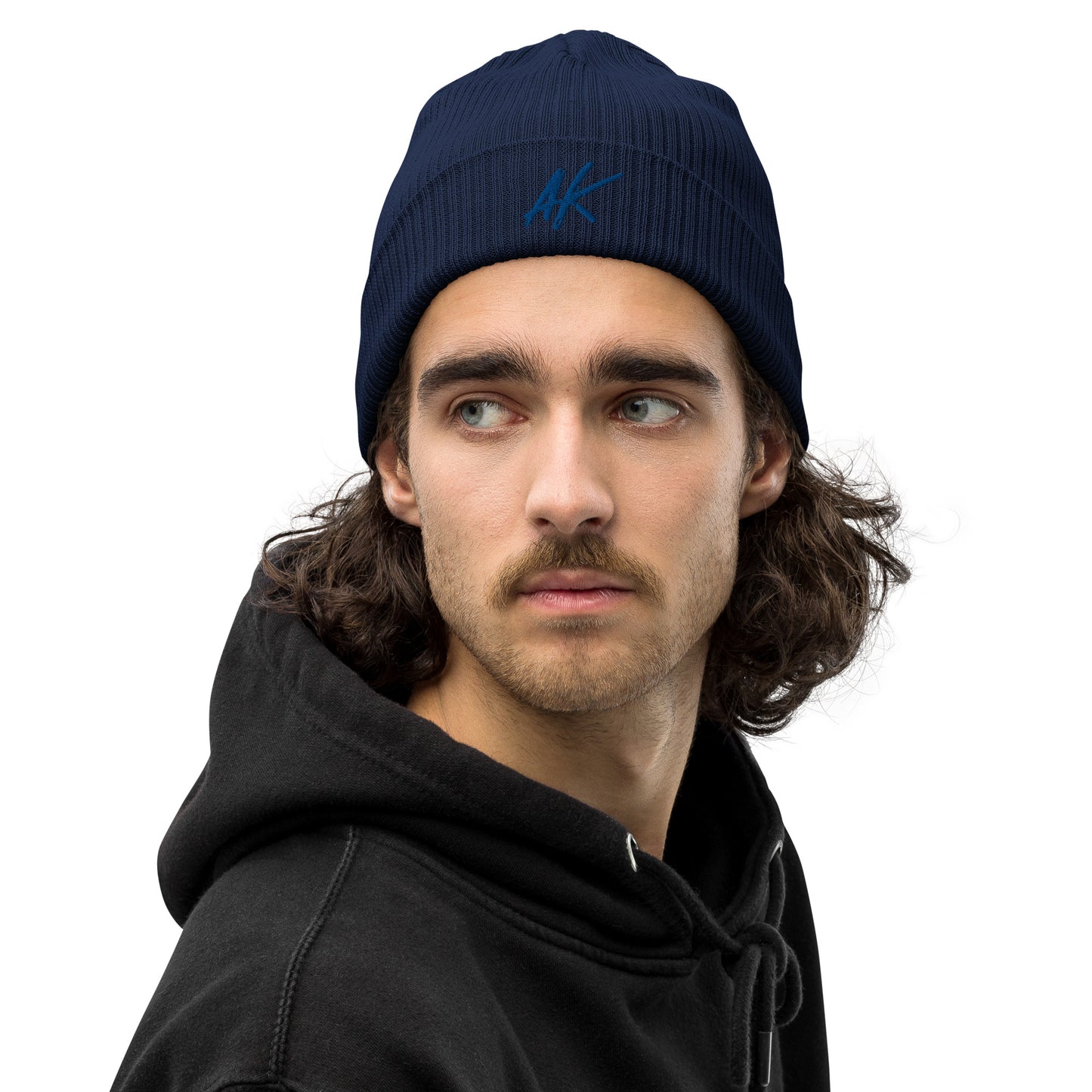 AK ribbed beanie (blue)
