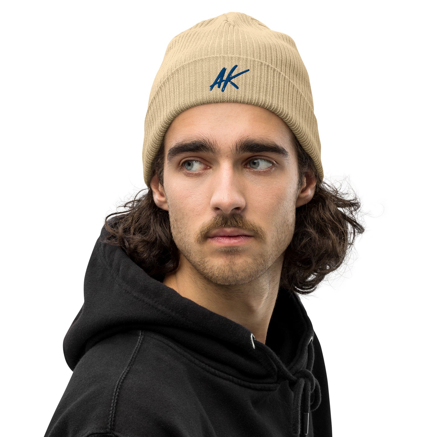 AK ribbed beanie (blue)