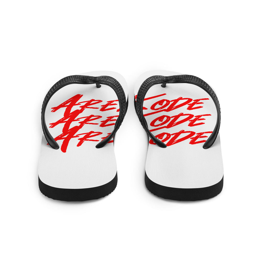 Areakode 3x Flip Flops (red)