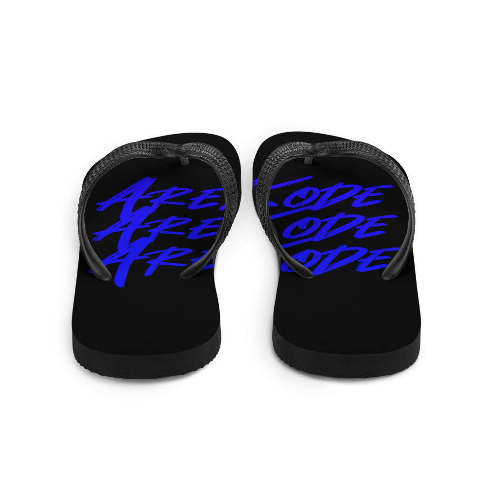 Areakode 3x Flip Flops (blue/black)