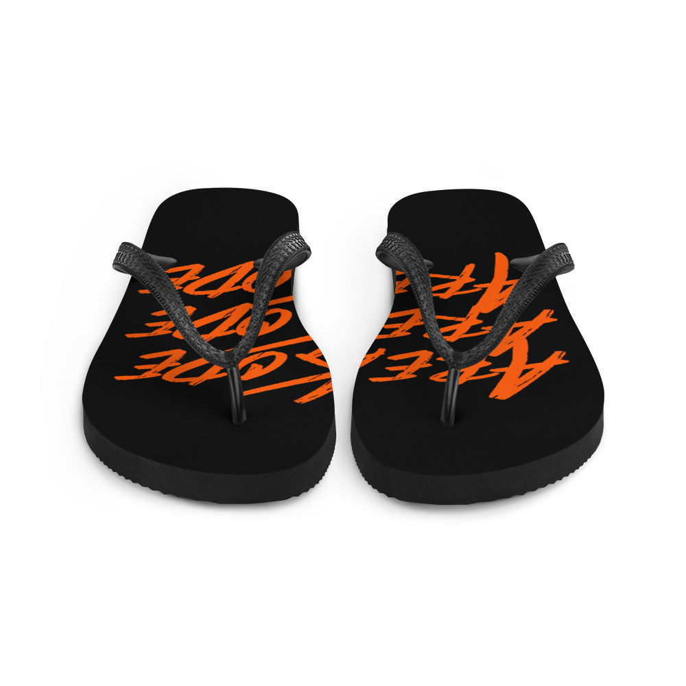 Areakode 3x Flip Flops (orange/black)