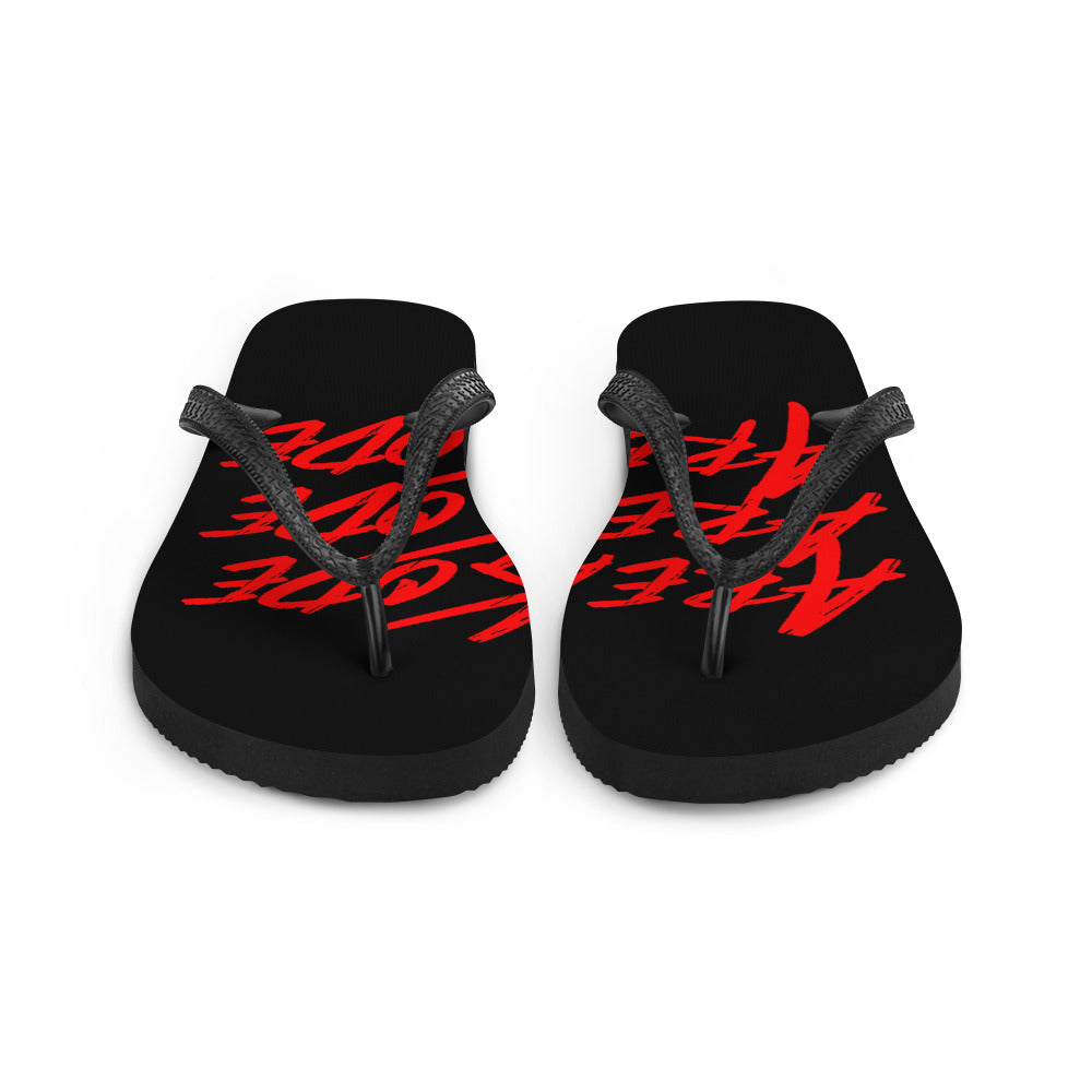 Areakode 3x Flip Flops (red/black)