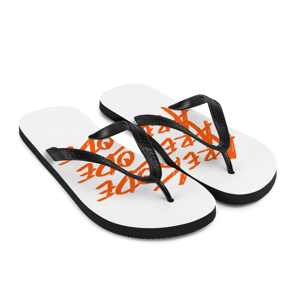 Areakode 3x Flip Flops (orange)