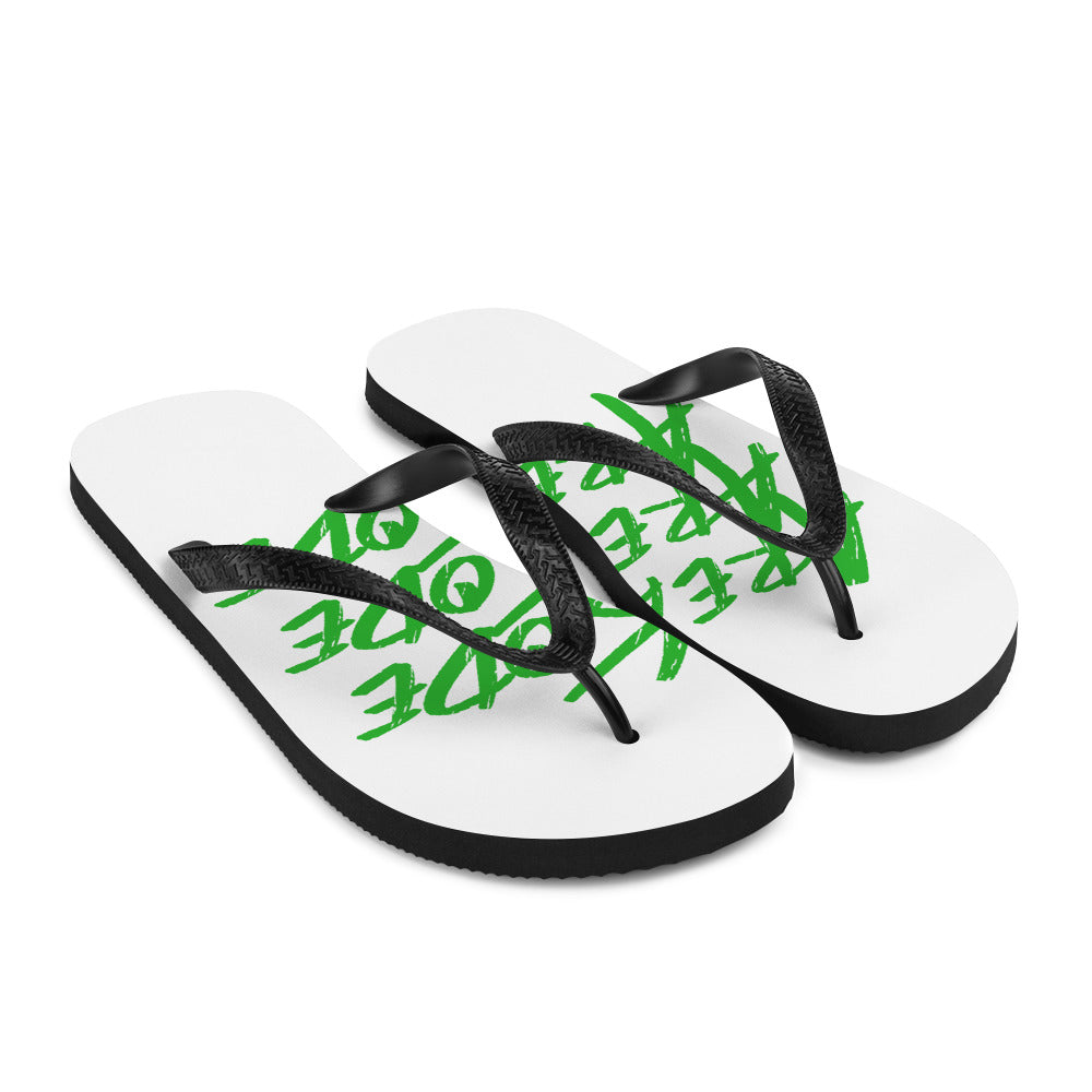 Areakode 3x Flip Flops (green)