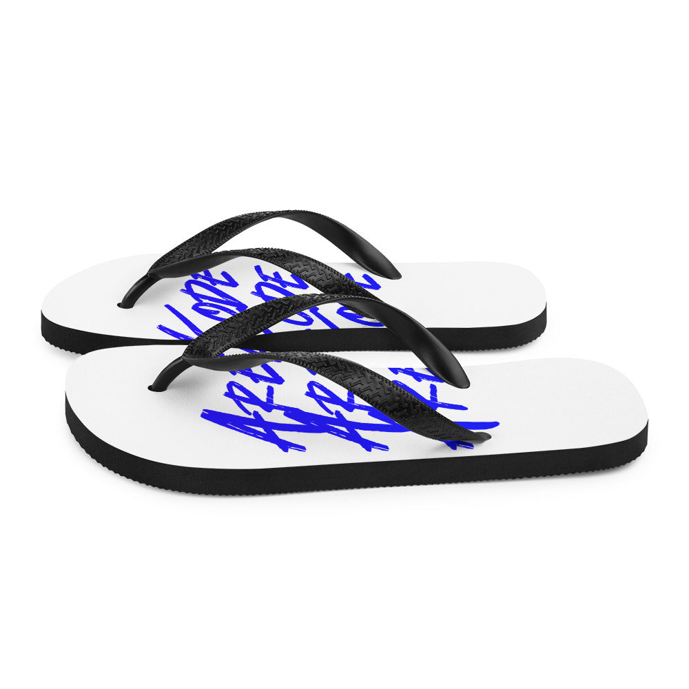 Areakode 3x Flip Flops (blue)