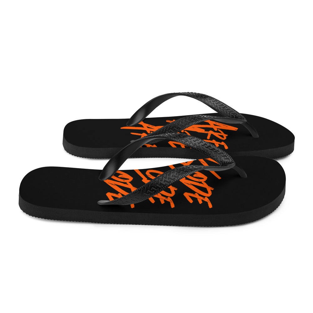 Areakode 3x Flip Flops (orange/black)