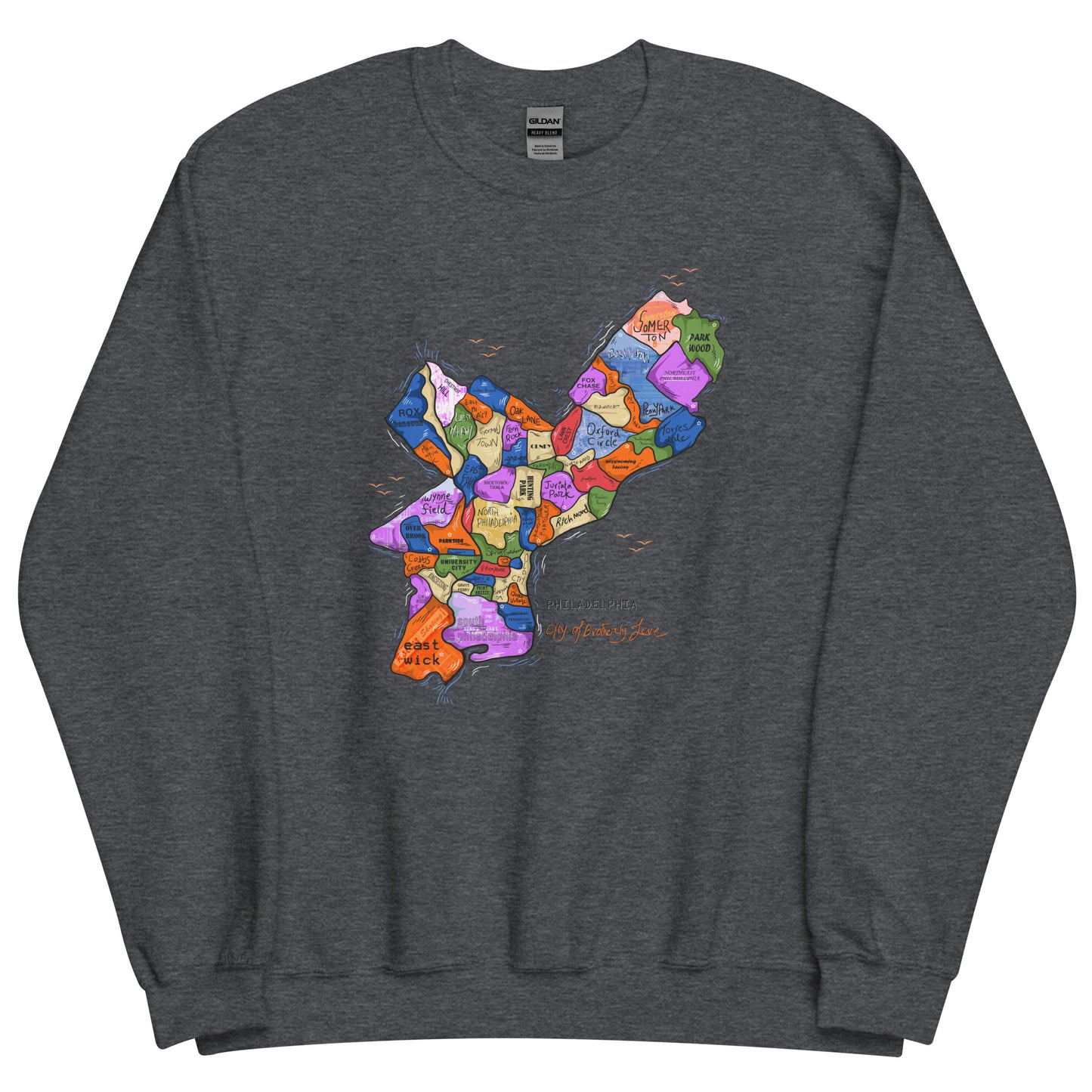 Philly Map Crewneck (unisex)
