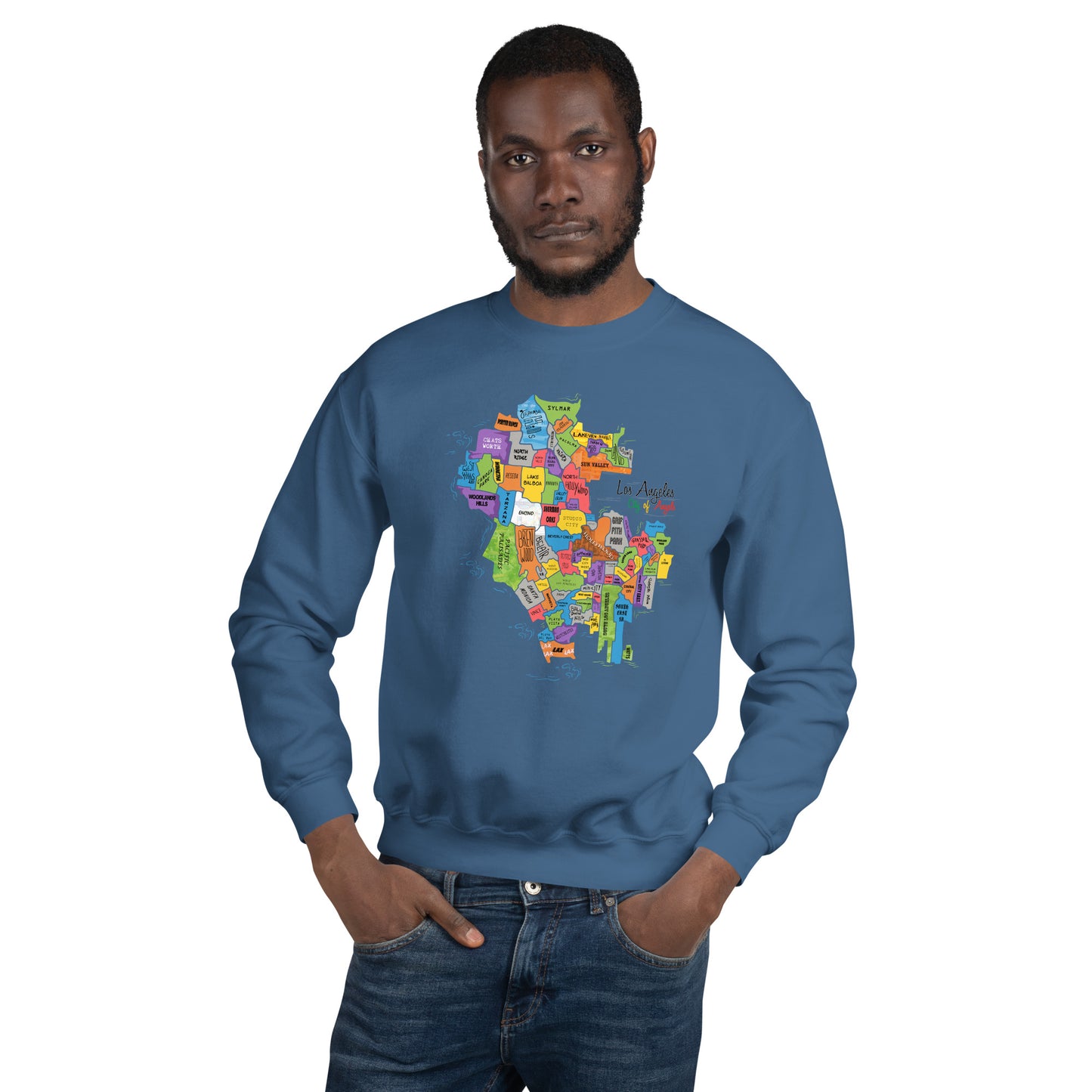 Los Angeles Map Crewneck (unisex)