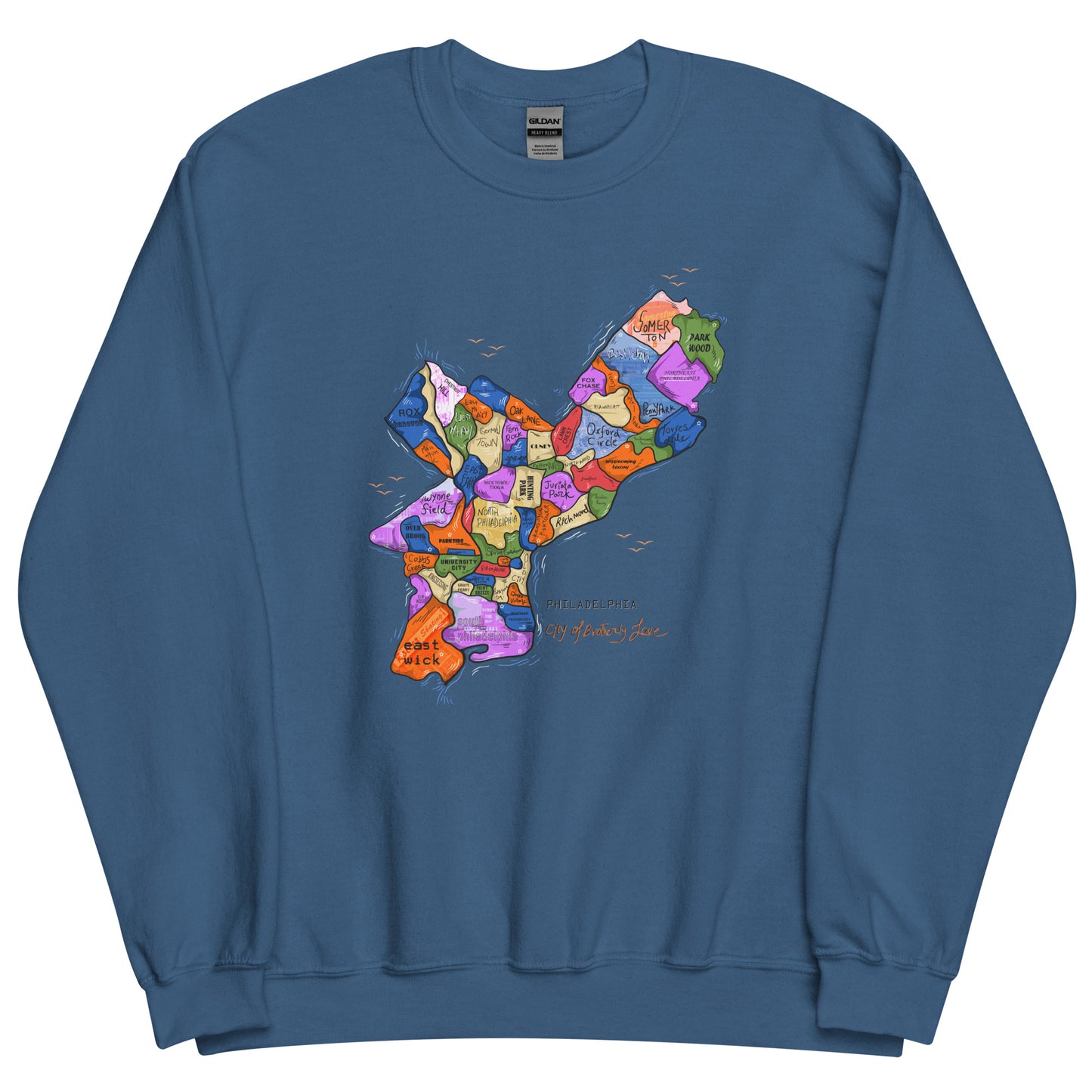 Philly Map Crewneck (unisex)