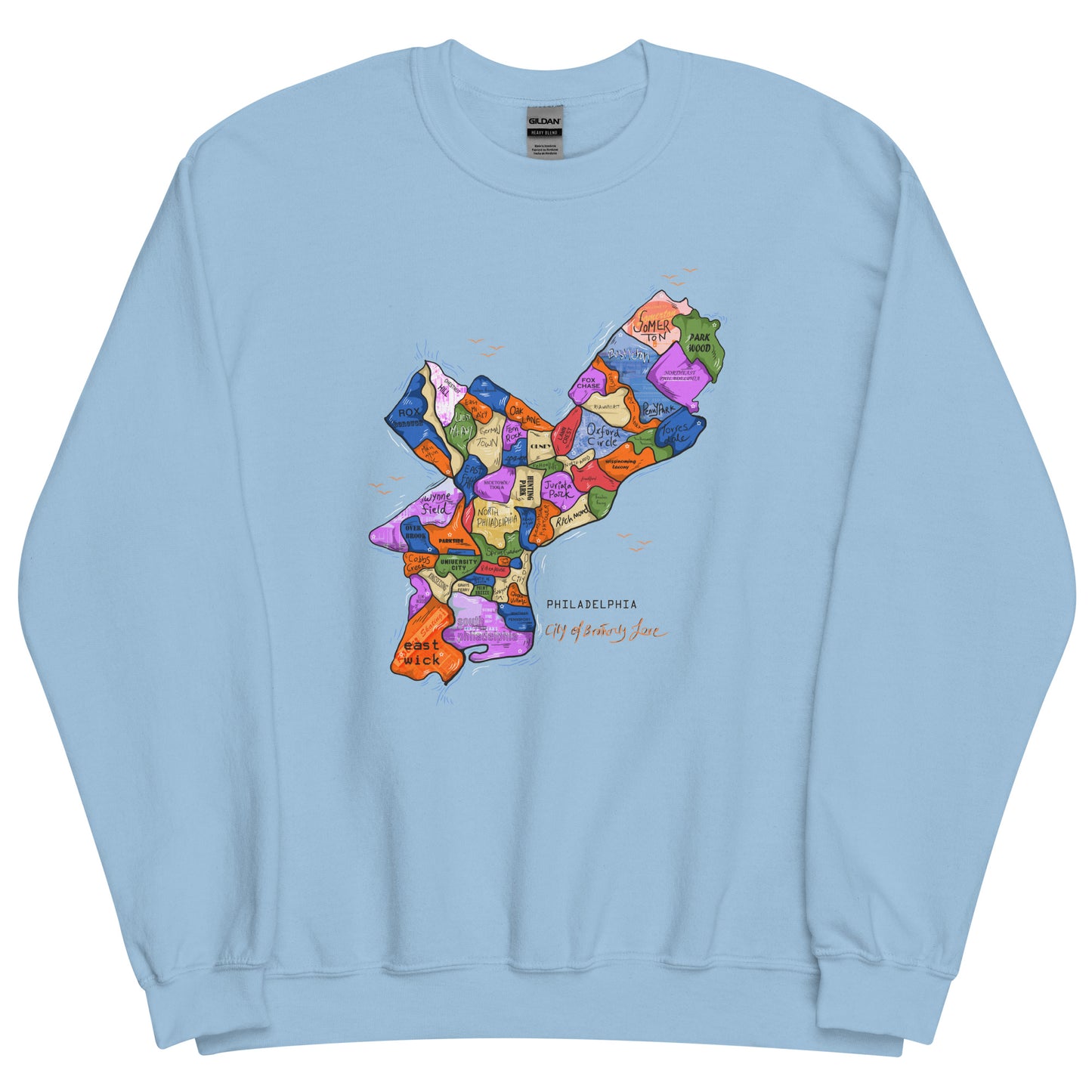 Philly Map Crewneck (unisex)