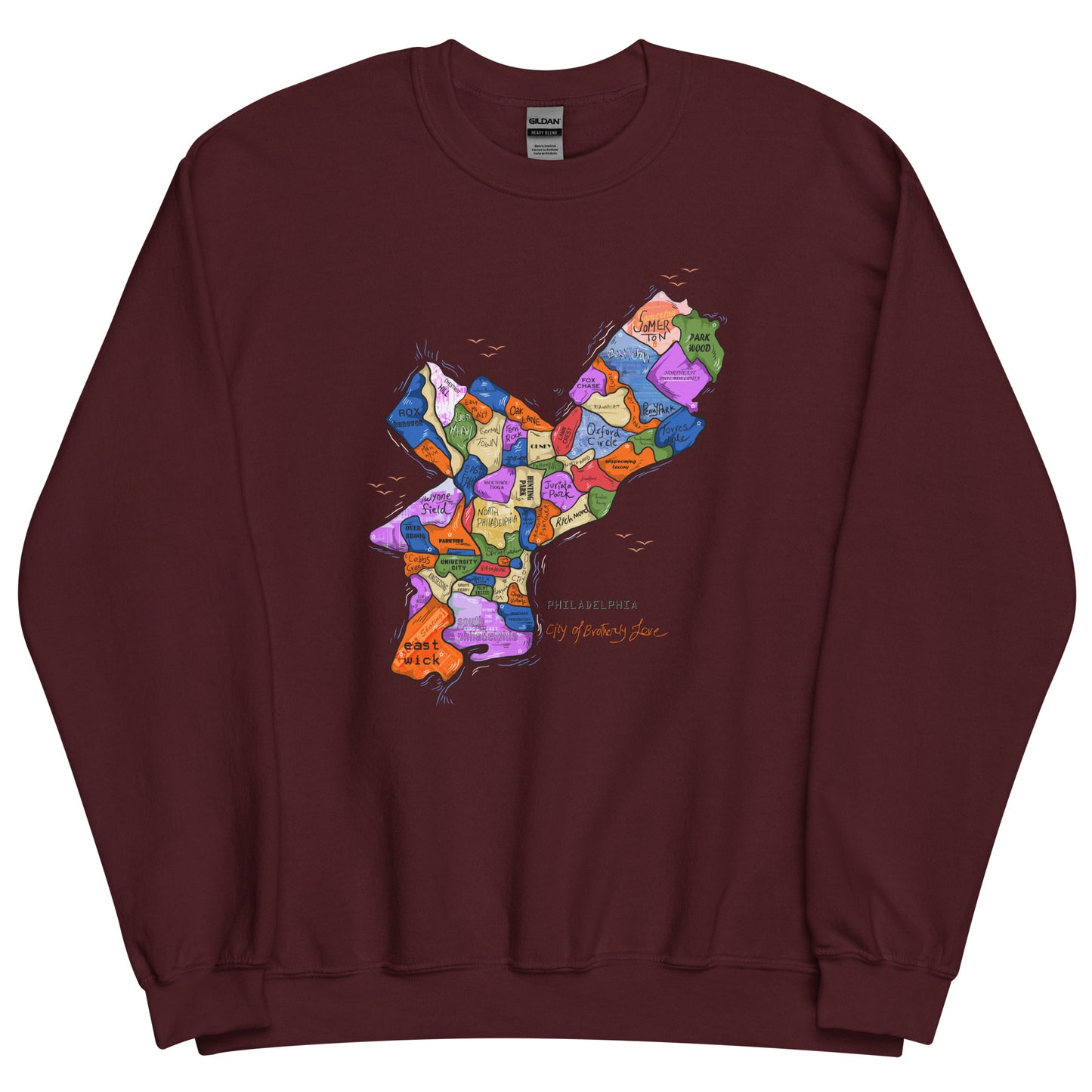 Philly Map Crewneck (unisex)