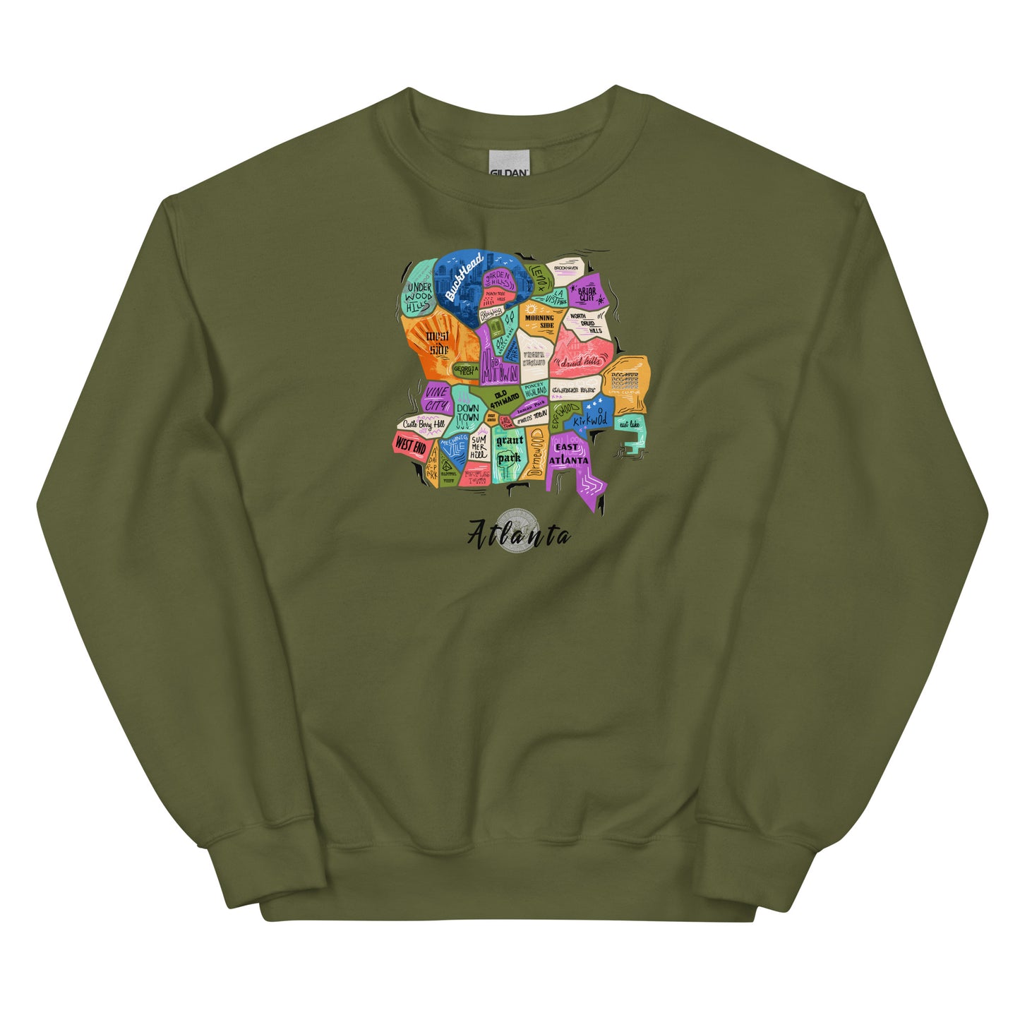 ATL map Crewneck (unisex)