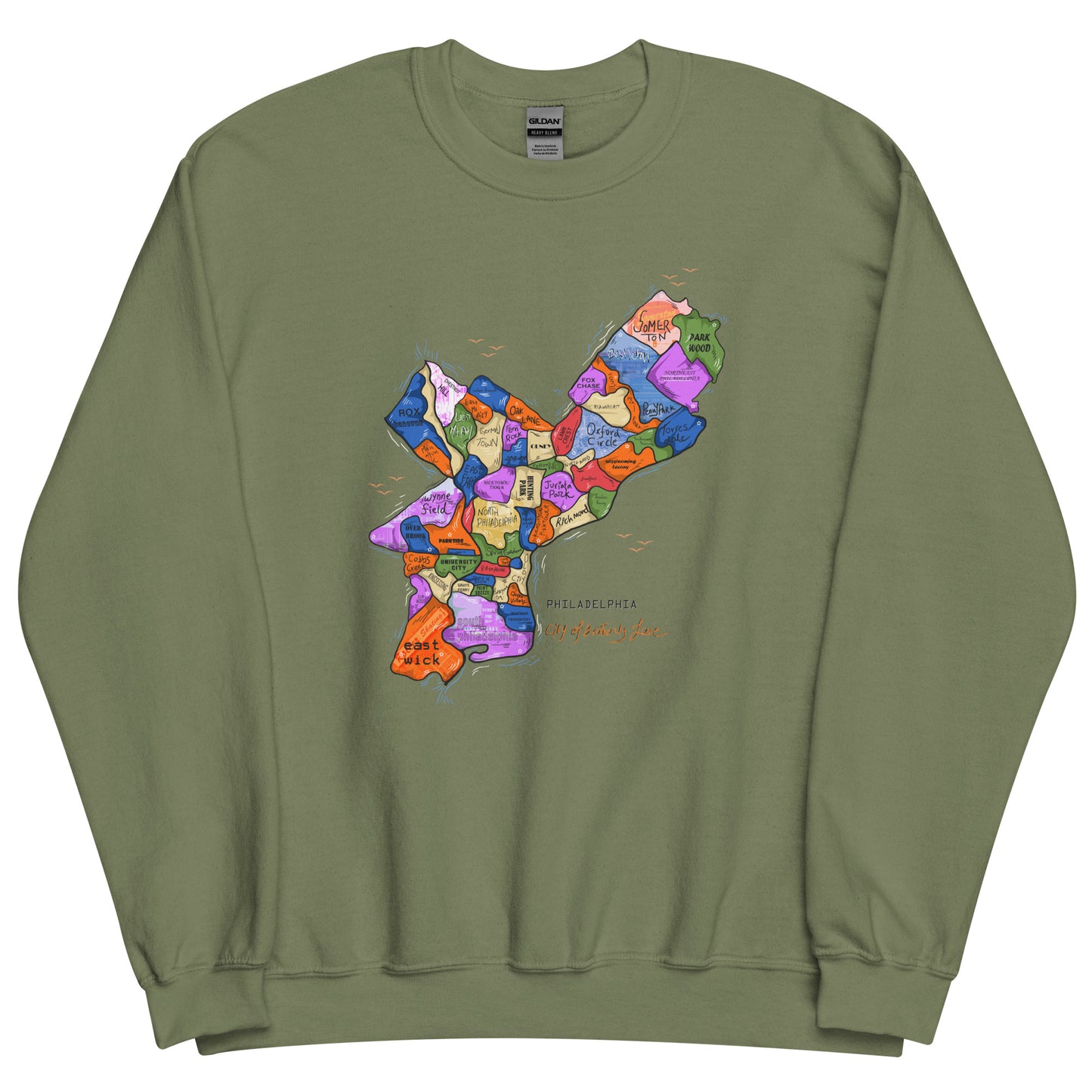 Philly Map Crewneck (unisex)
